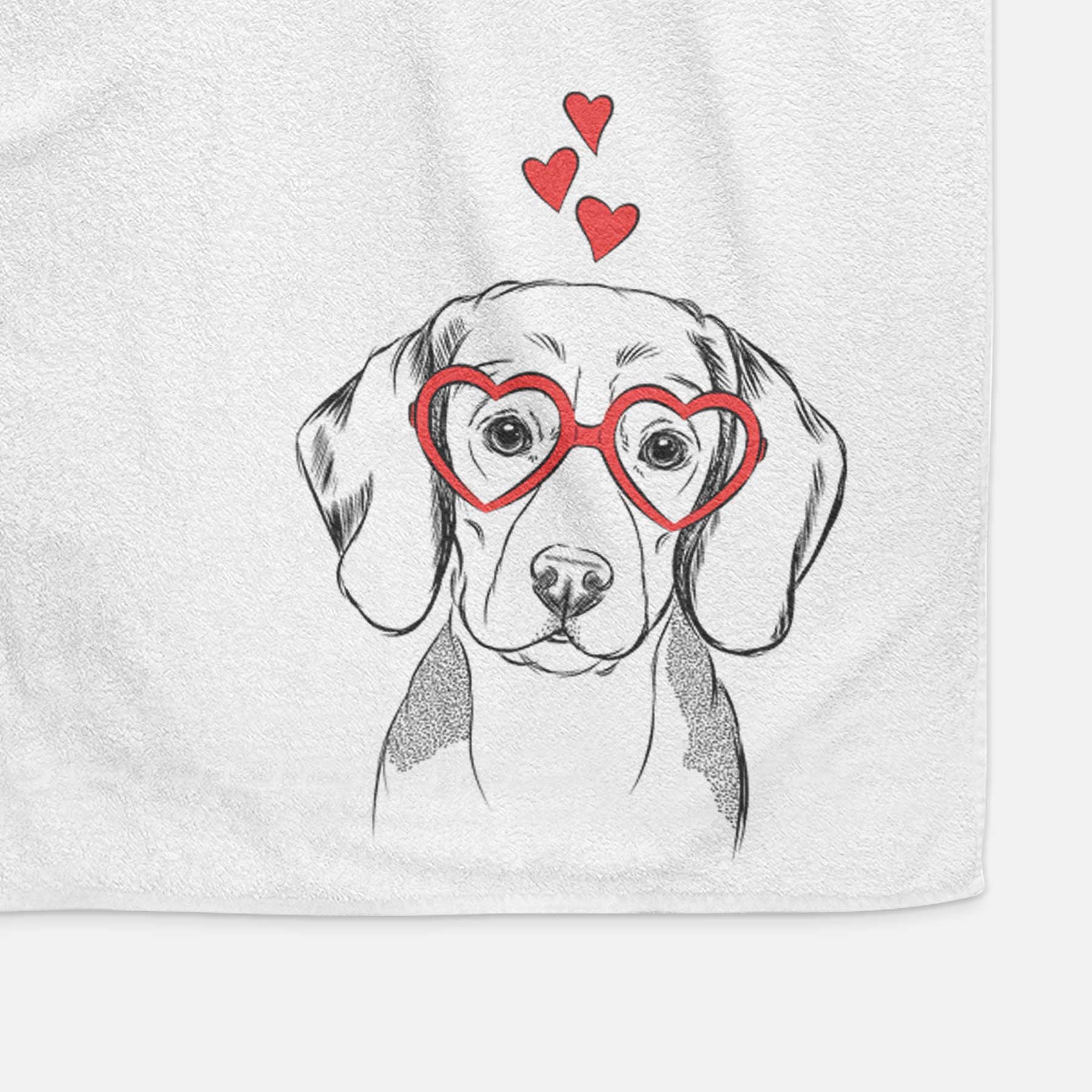 Jake the Beagle Decorative Hand Towel