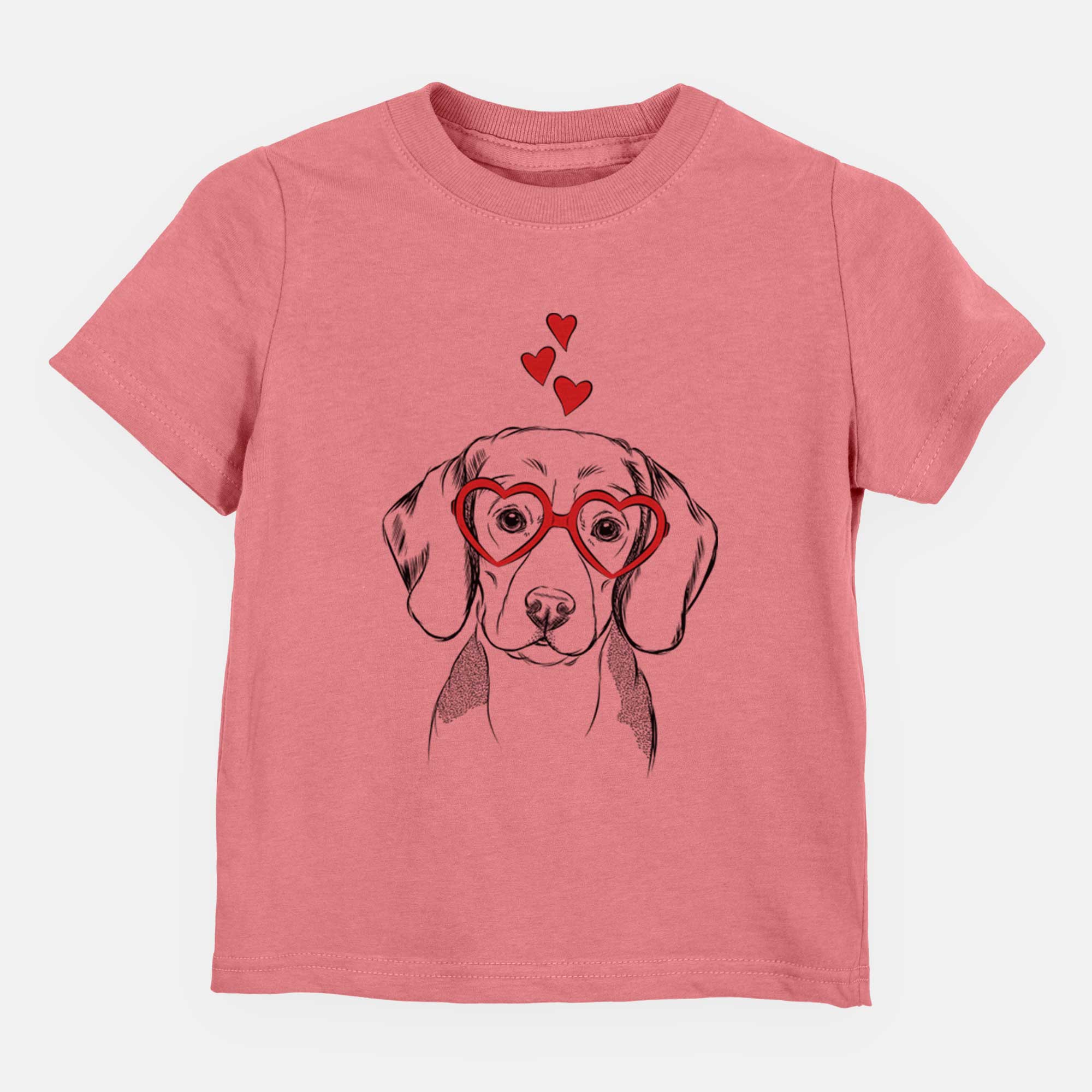 Valentine Jake the Beagle - Kids/Youth/Toddler Shirt