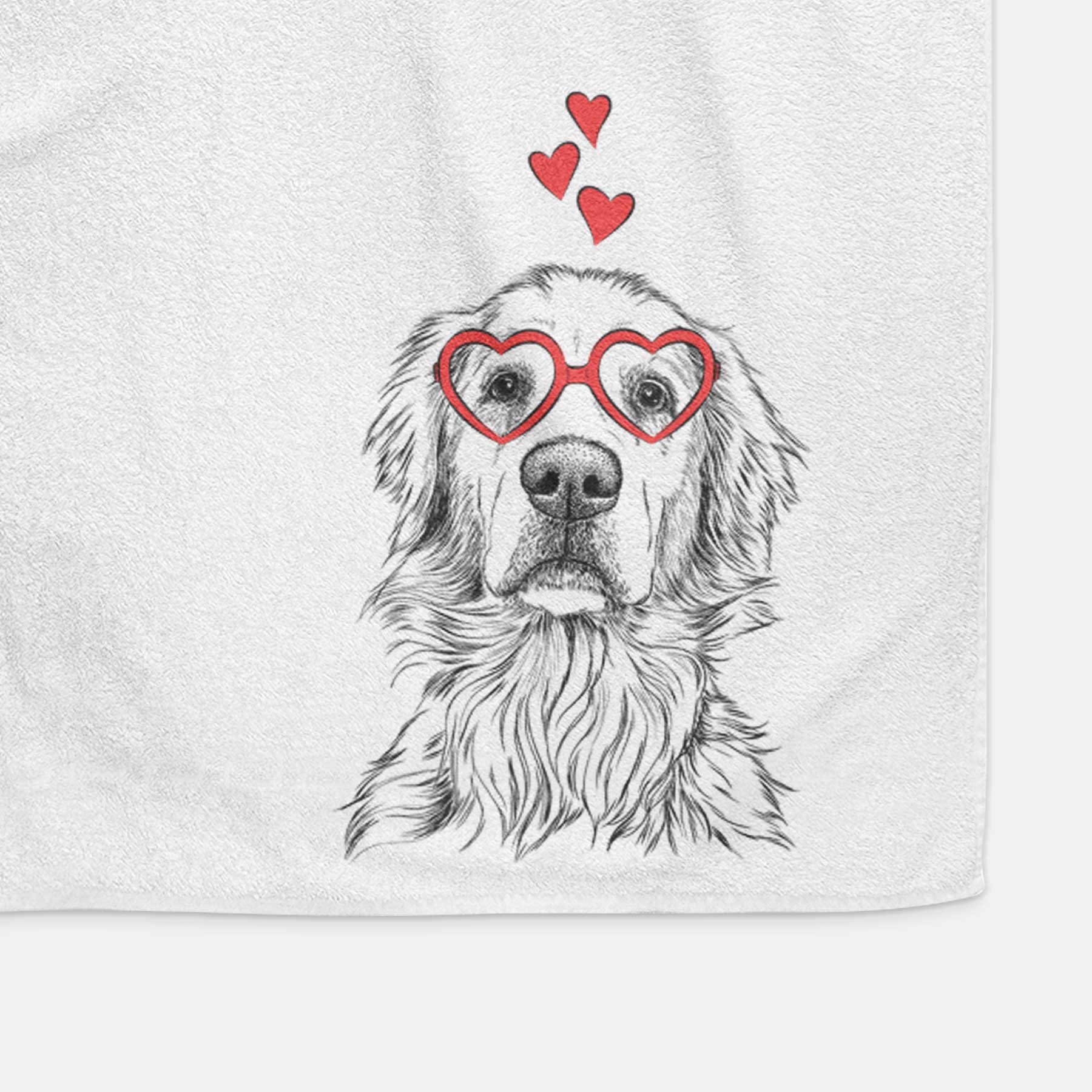 Jake aroni the Golden Retriever Decorative Hand Towel