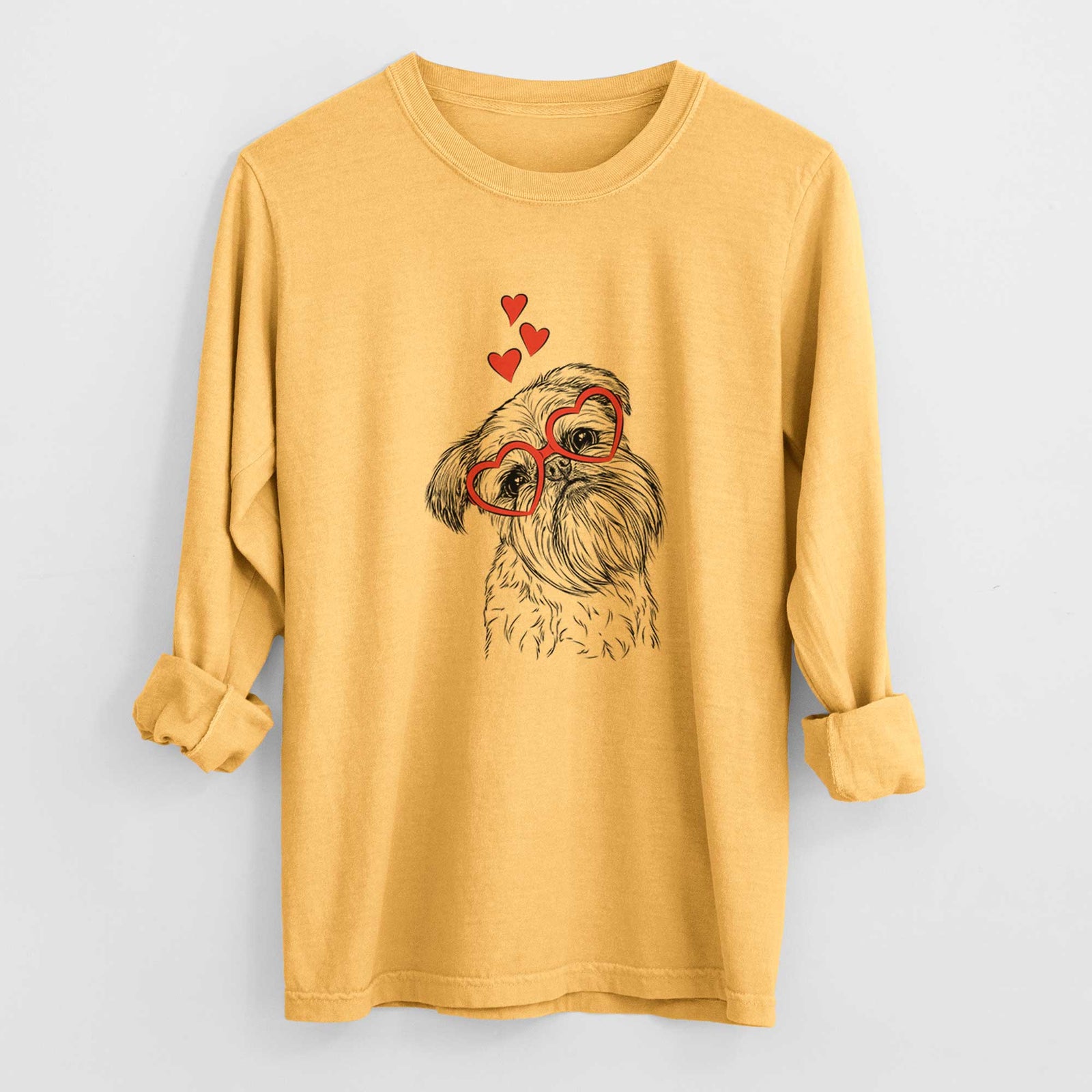Valentine Jasper Joe the Brussels Griffon - Heavyweight 100% Cotton Long Sleeve