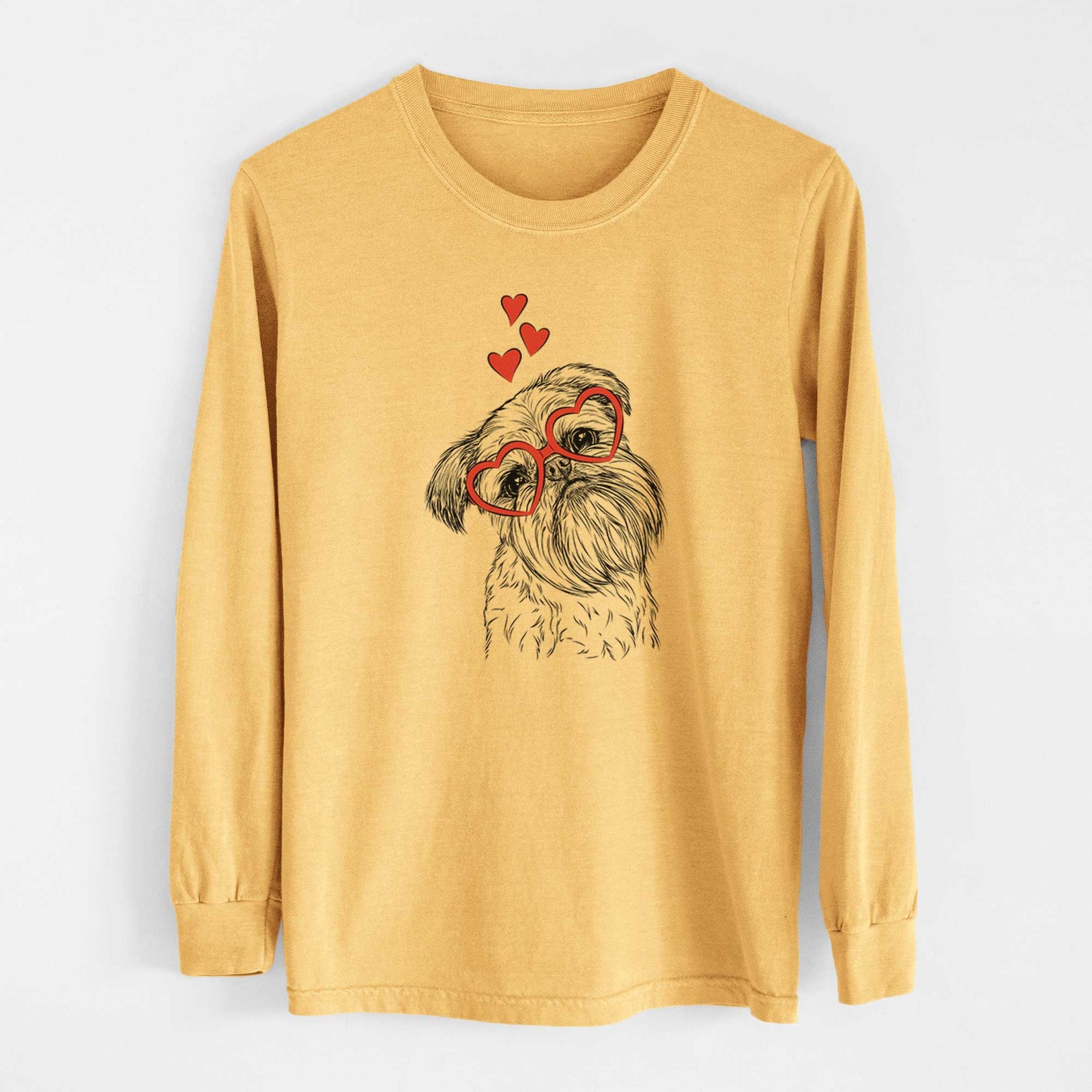 Valentine Jasper Joe the Brussels Griffon - Heavyweight 100% Cotton Long Sleeve