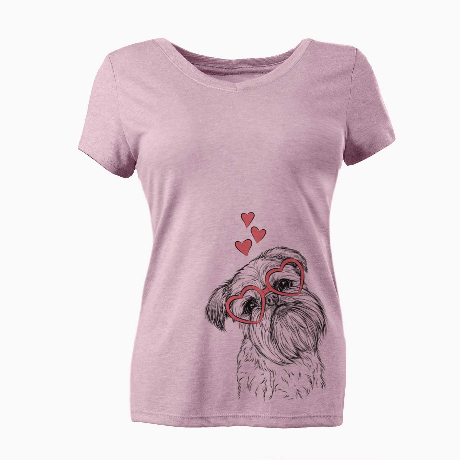 Valentine Jasper Joe the Brussels Griffon - Women's V-neck Shirt