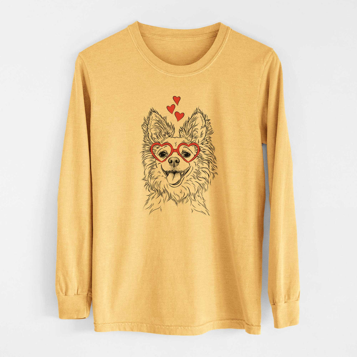 Valentine Jasper the Pomchi - Heavyweight 100% Cotton Long Sleeve