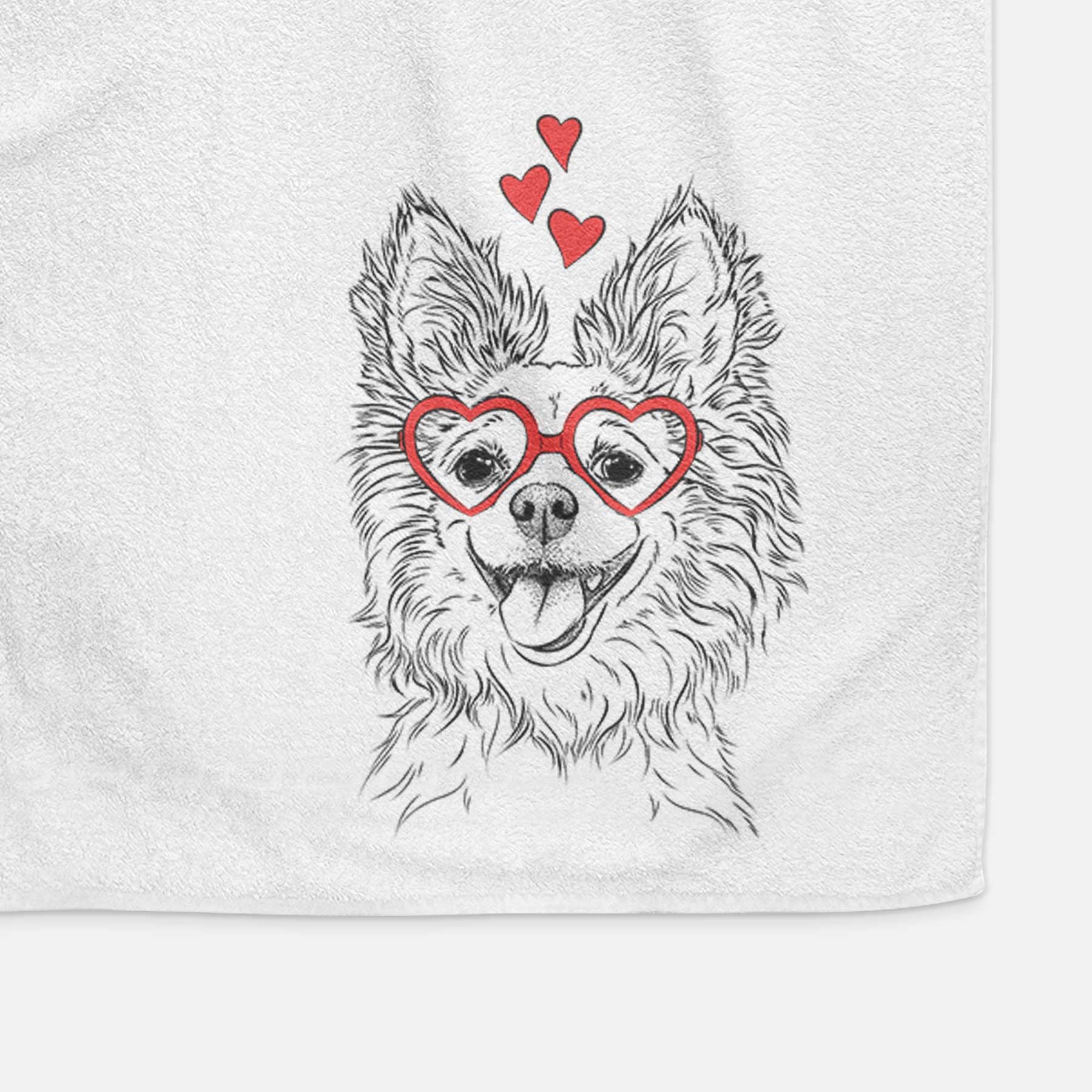 Jasper the Pomchi Decorative Hand Towel