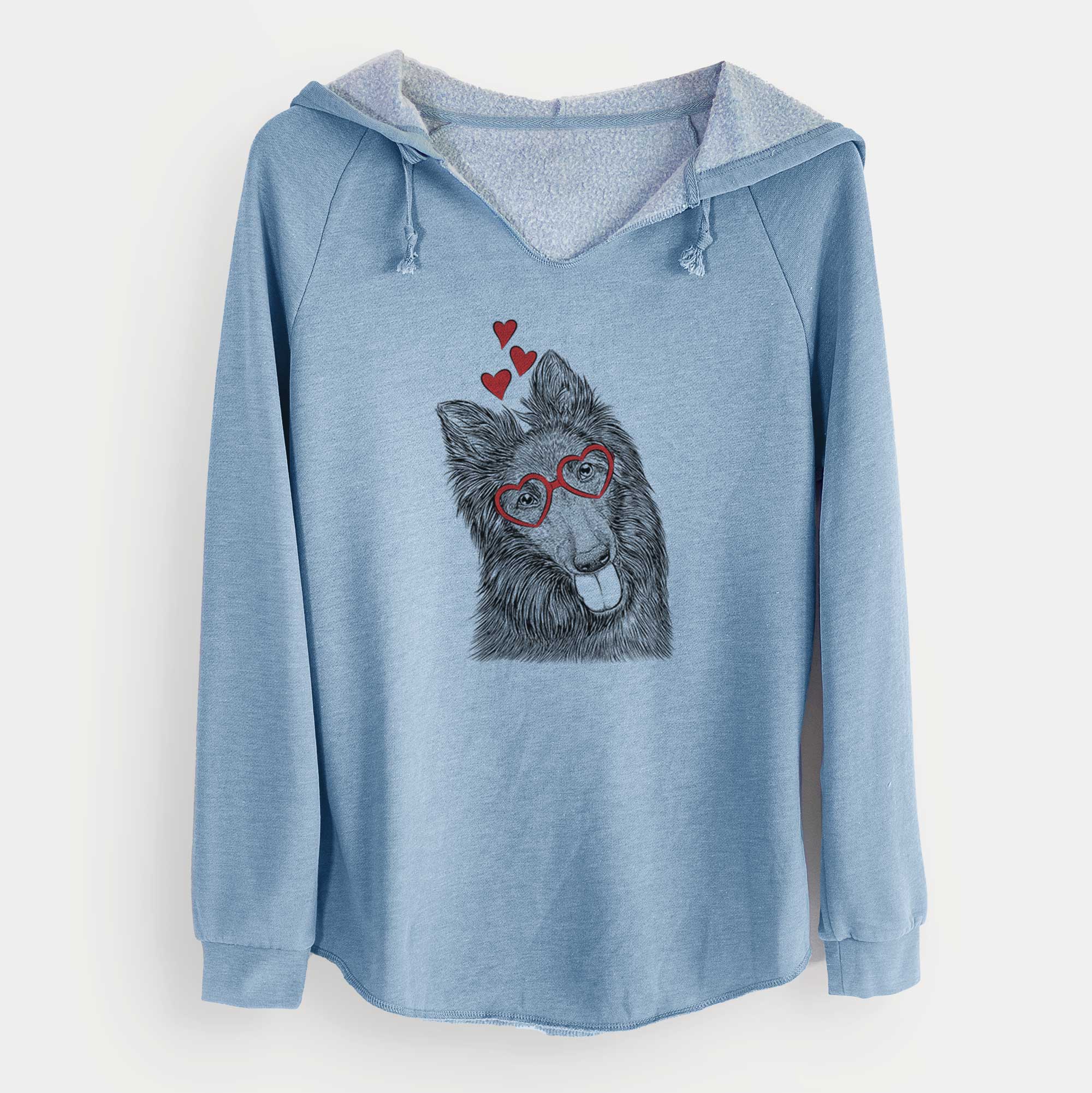 Valentine Jaxx the Belgian Tervuren - Cali Wave Hooded Sweatshirt