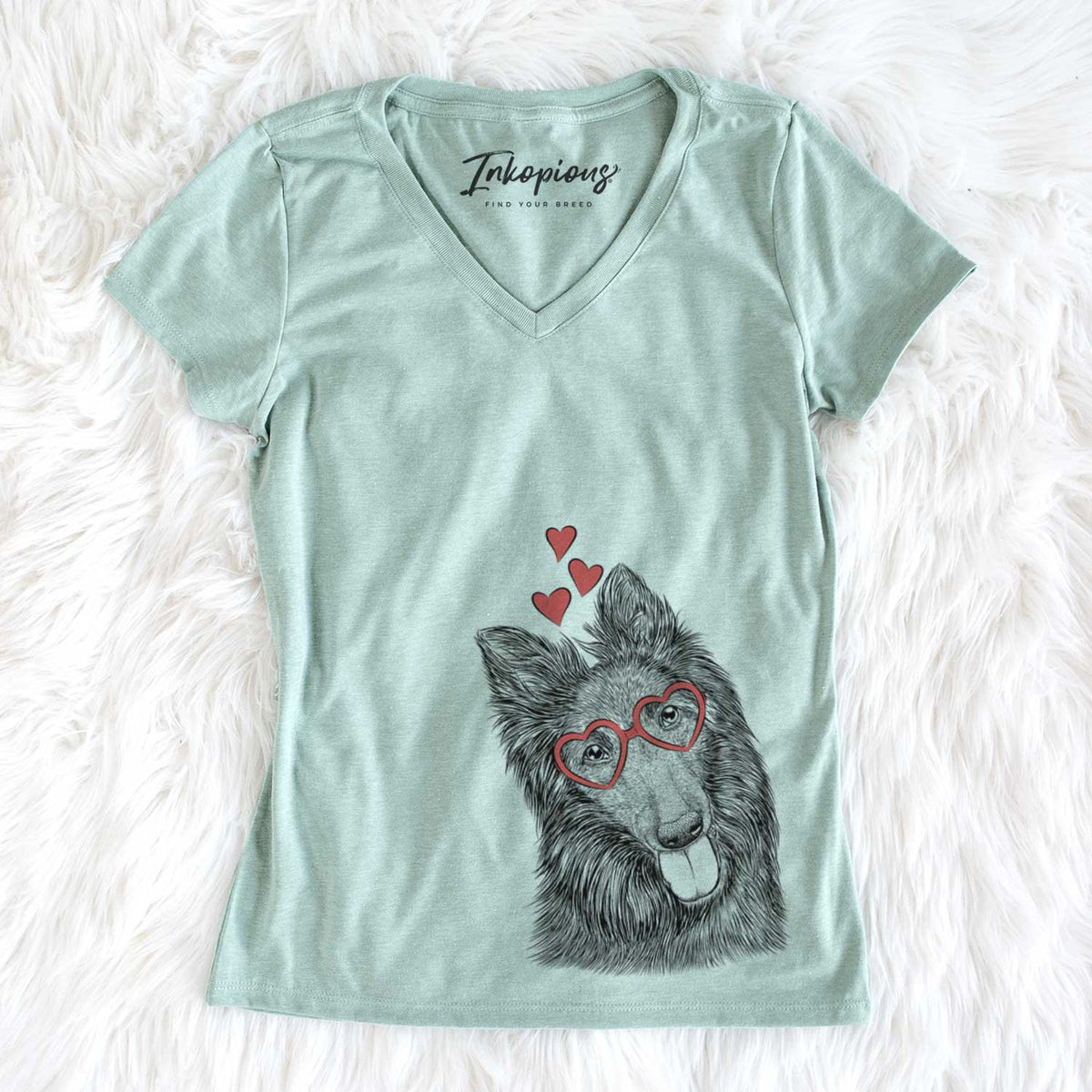 Valentine Jaxx the Belgian Tervuren - Women&#39;s V-neck Shirt