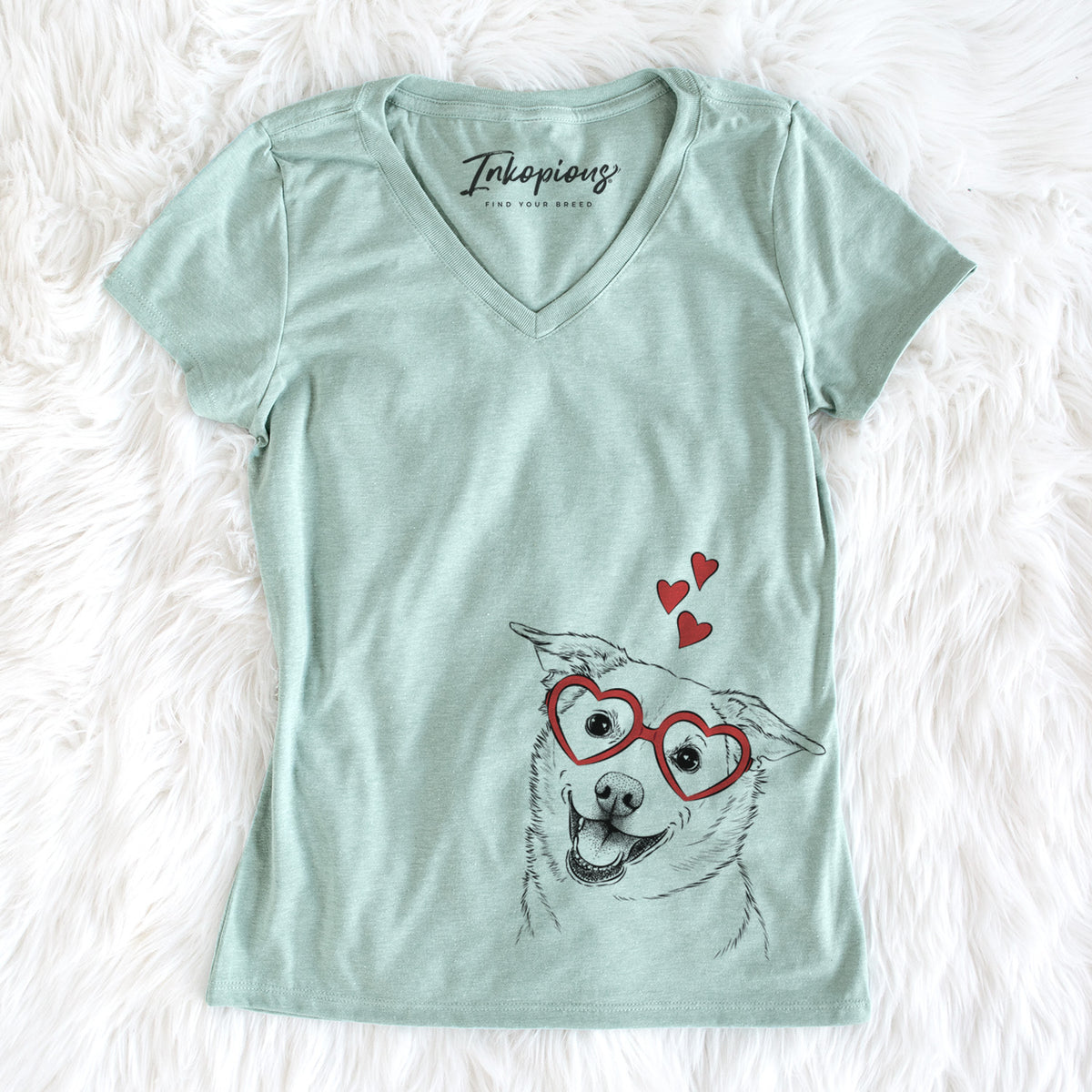 Valentine Jazz the Lab Mix - Women&#39;s Perfect V-neck Shirt