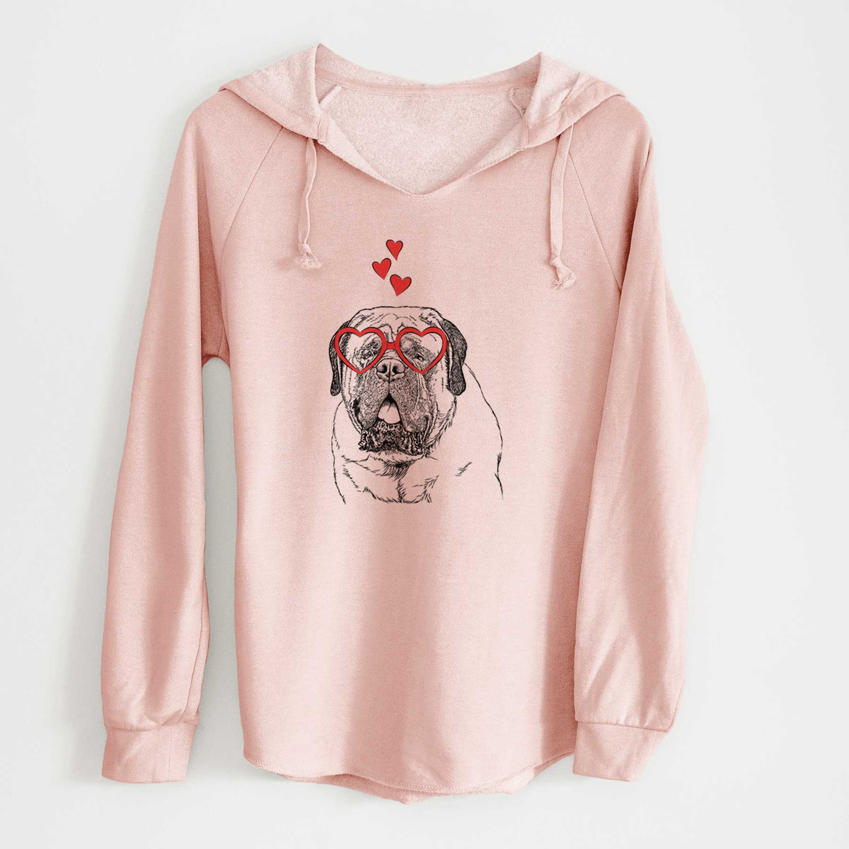 Valentine Jed the English Mastiff - Cali Wave Hooded Sweatshirt