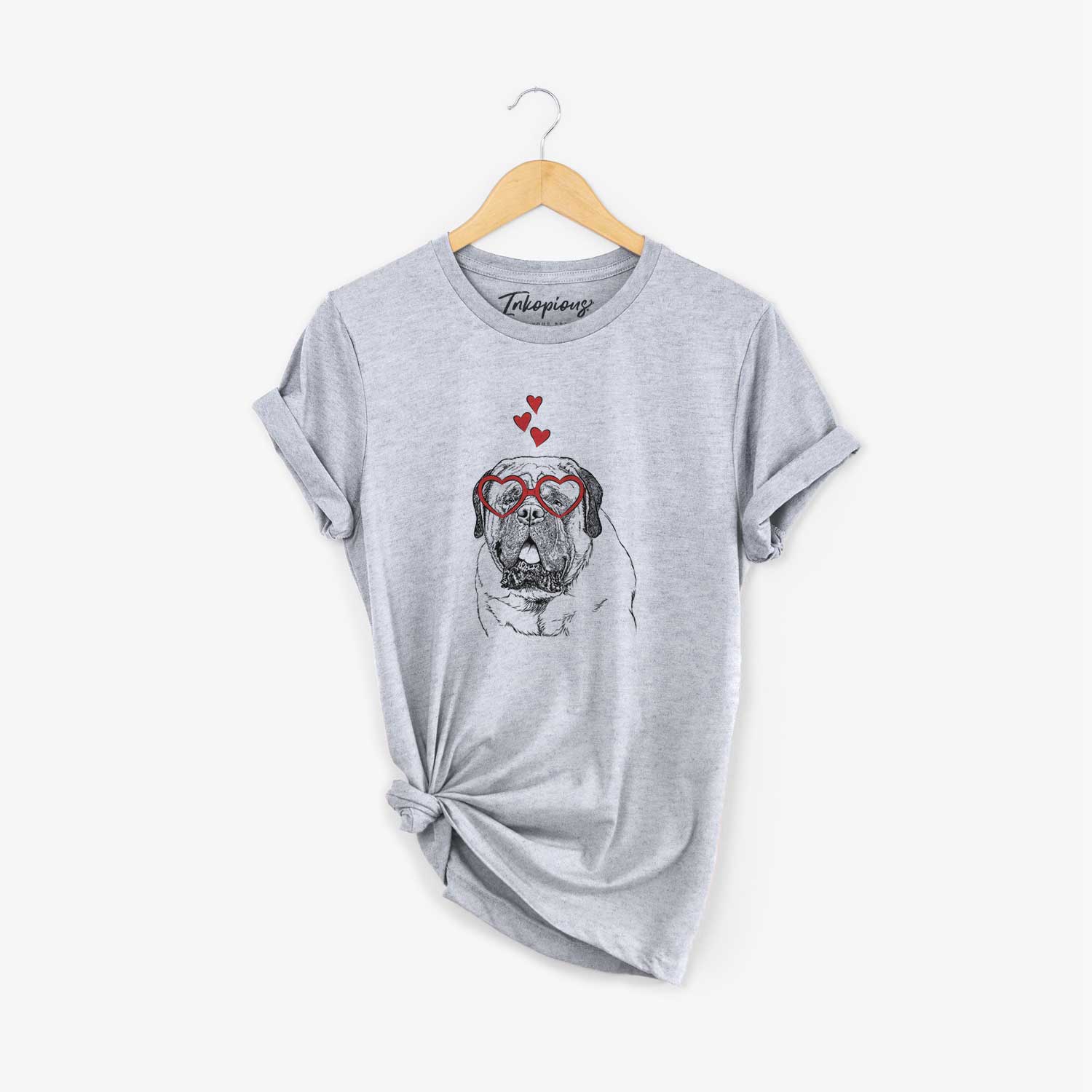 Valentine Jed the English Mastiff - Unisex Crewneck