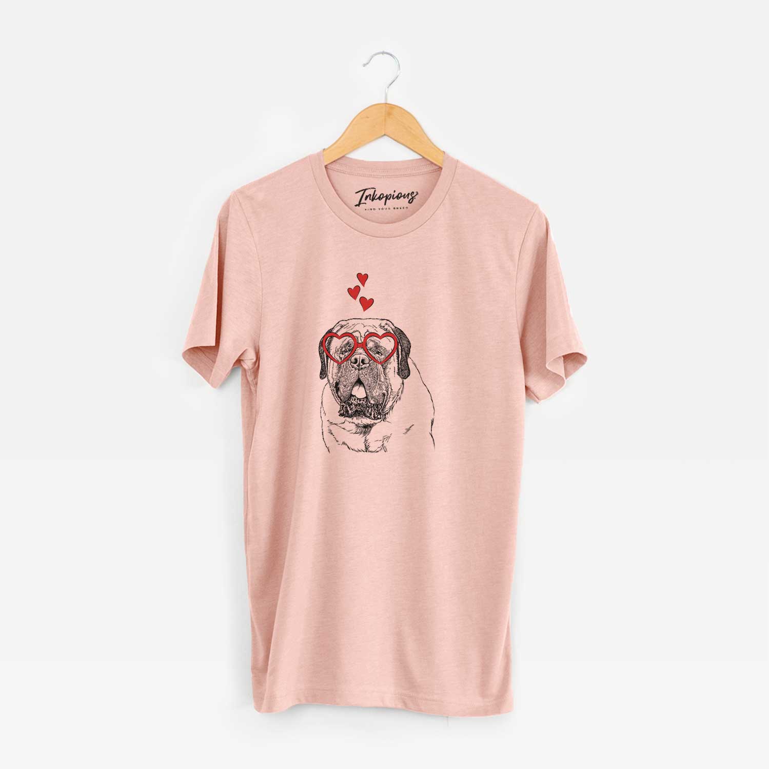 Valentine Jed the English Mastiff - Unisex Crewneck