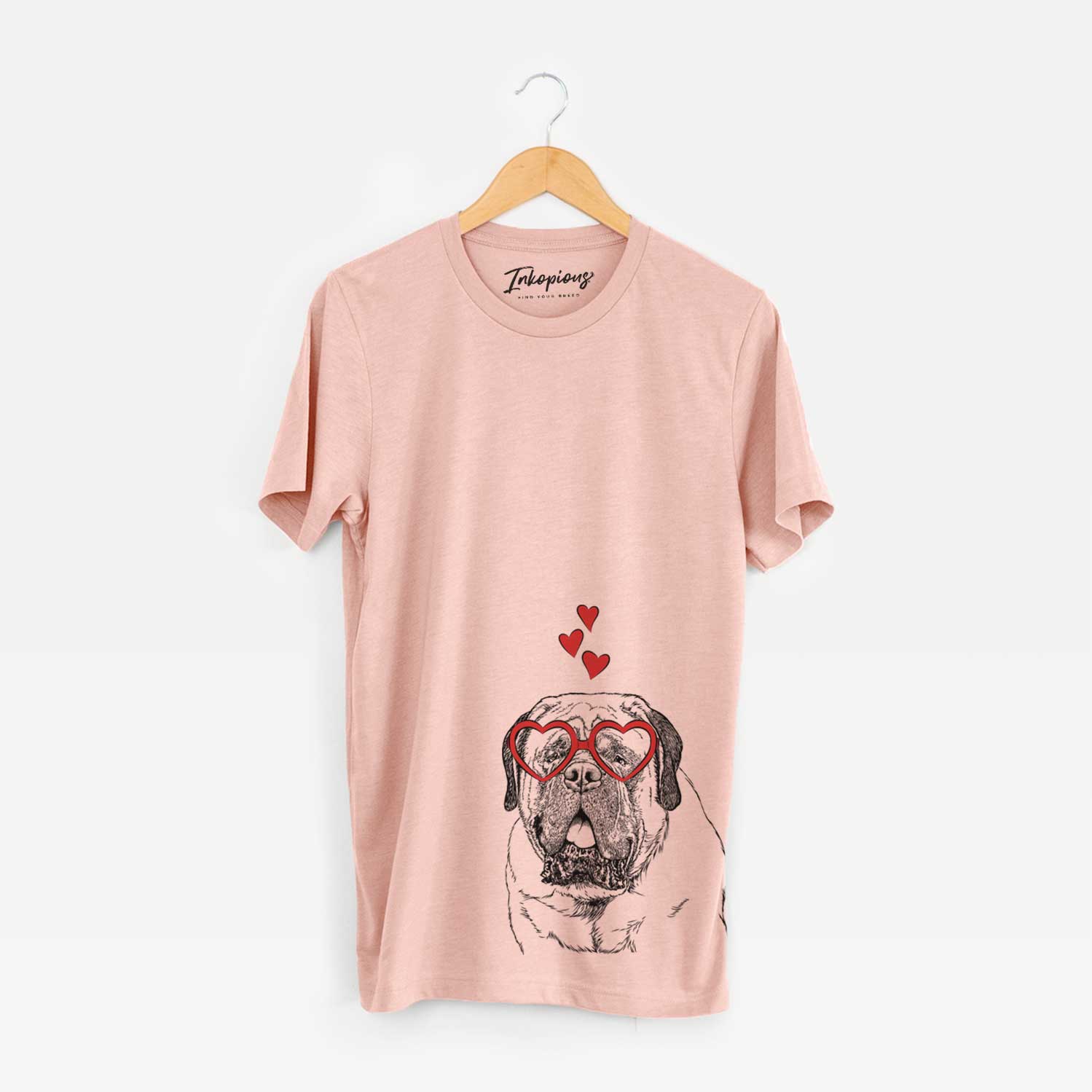 Valentine Jed the English Mastiff - Unisex Crewneck