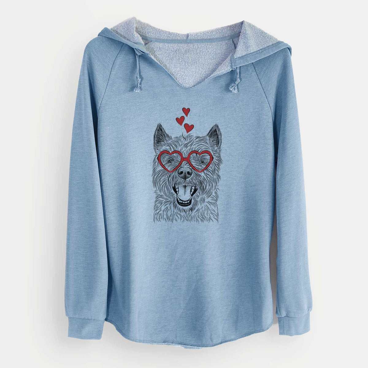 Valentine Jeff the Cairn Terrier - Cali Wave Hooded Sweatshirt