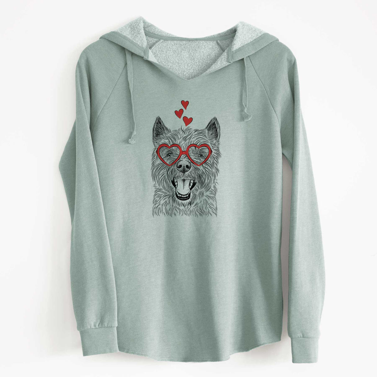 Valentine Jeff the Cairn Terrier - Cali Wave Hooded Sweatshirt