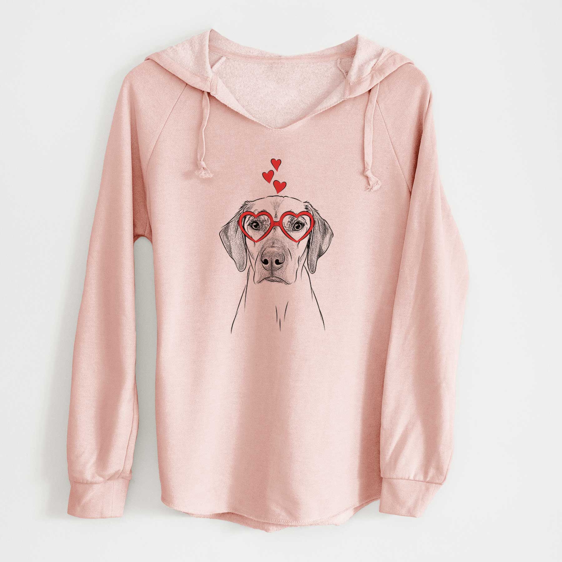 Valentine Jenga the Rhodesian Ridgeback - Cali Wave Hooded Sweatshirt