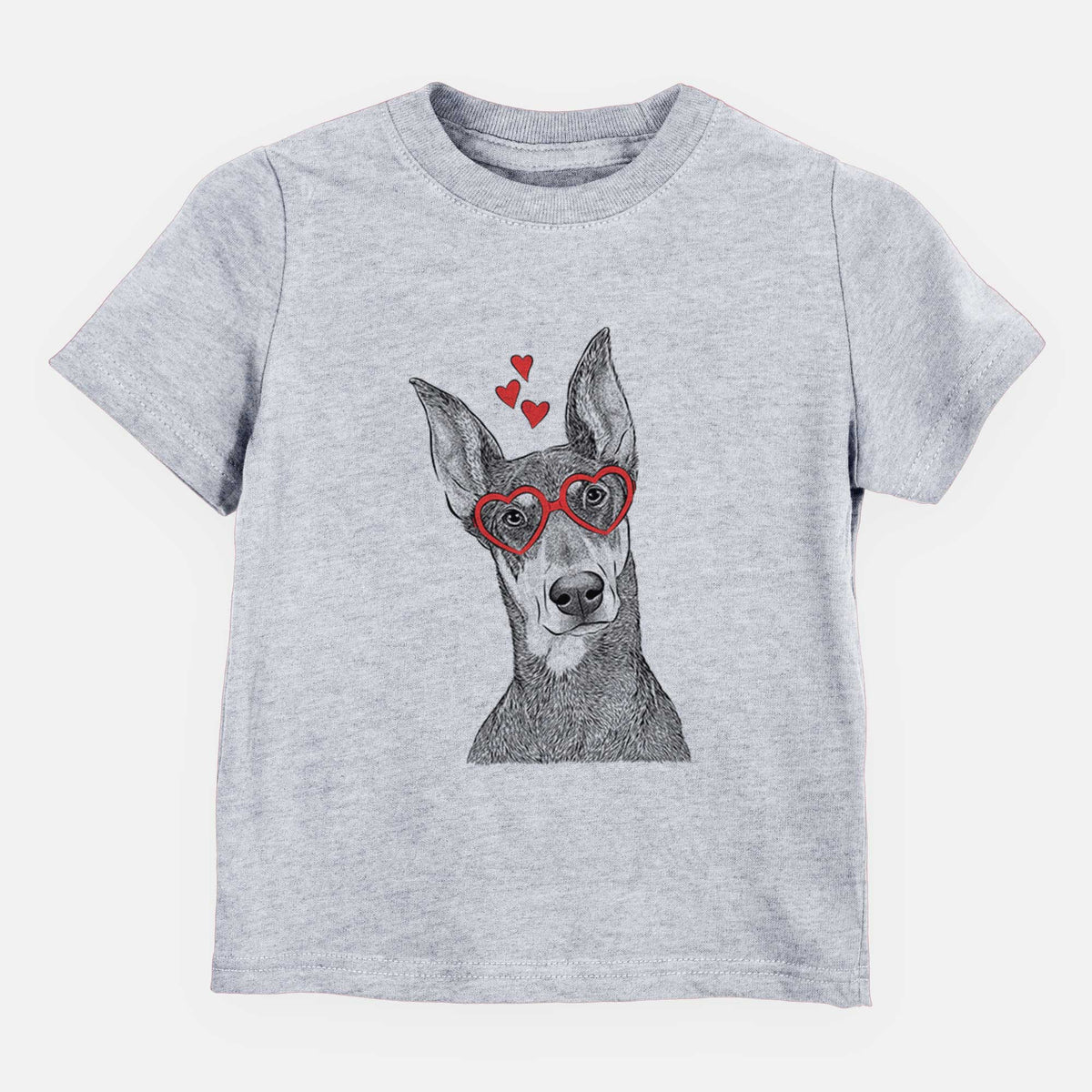 Valentine Jenna the Doberman Pinscher - Kids/Youth/Toddler Shirt