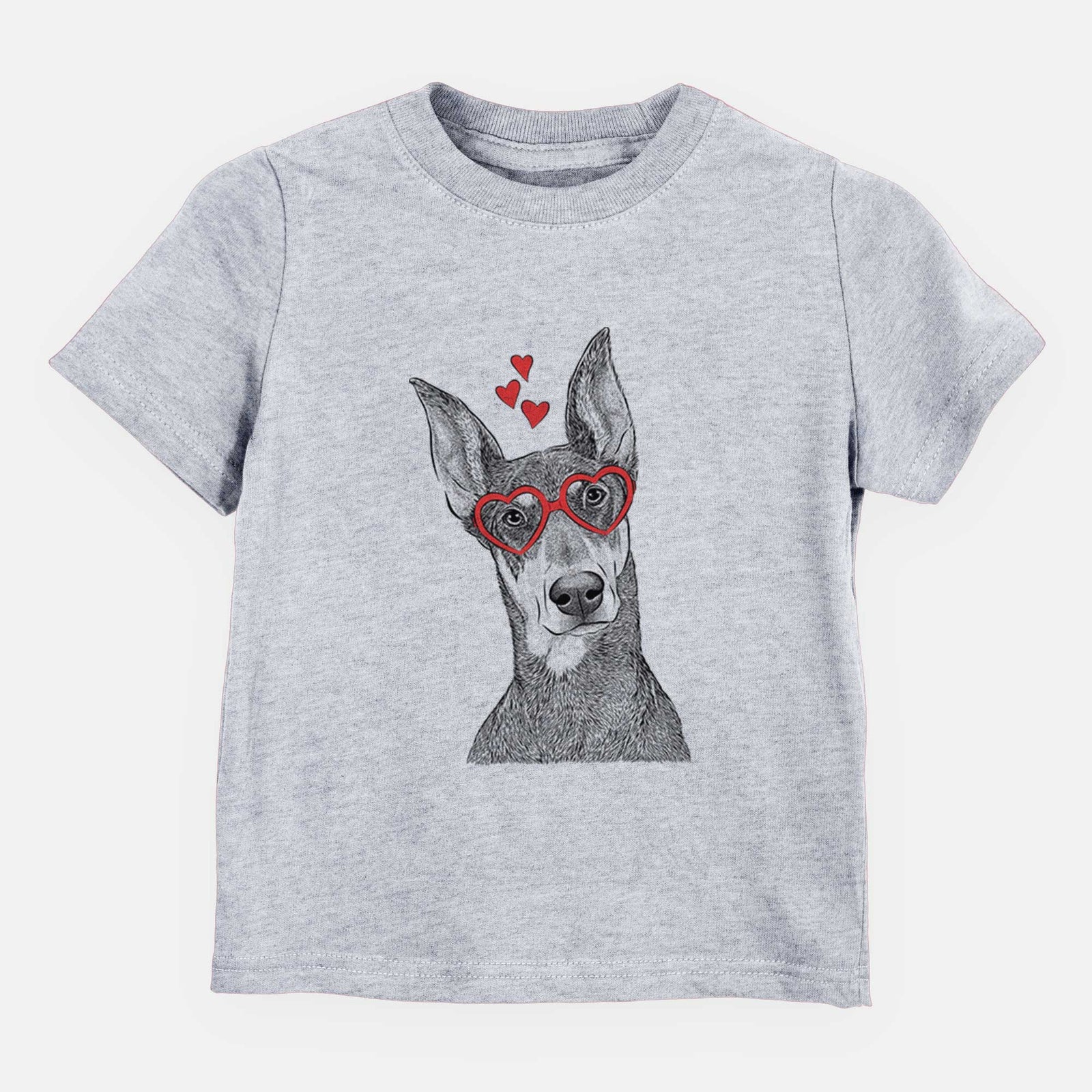 Valentine Jenna the Doberman Pinscher - Kids/Youth/Toddler Shirt
