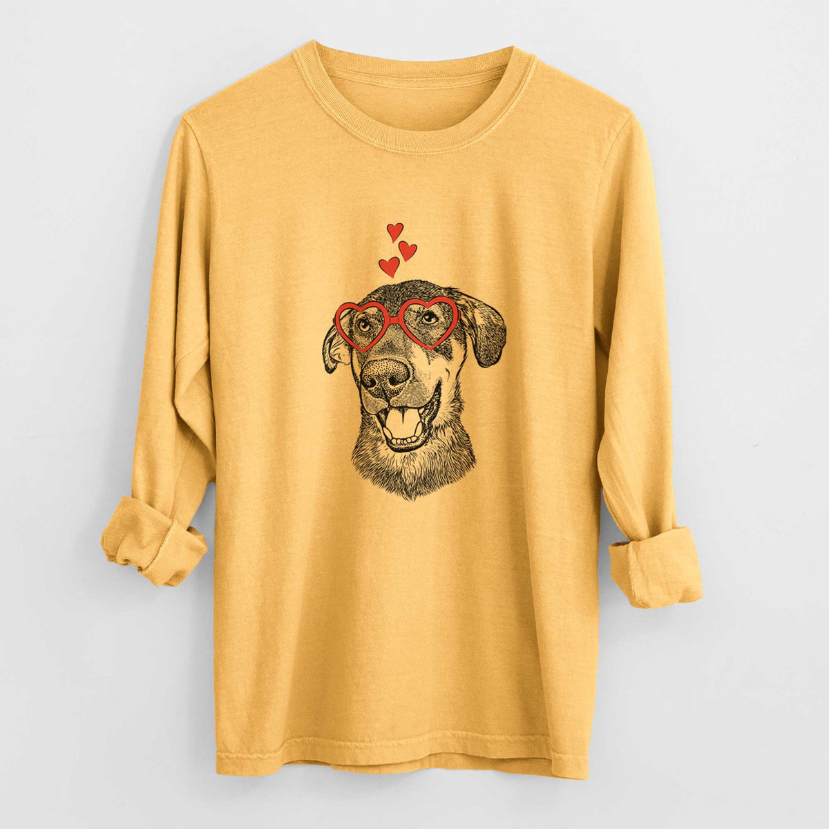 Valentine Jet the Mixed Breed - Heavyweight 100% Cotton Long Sleeve