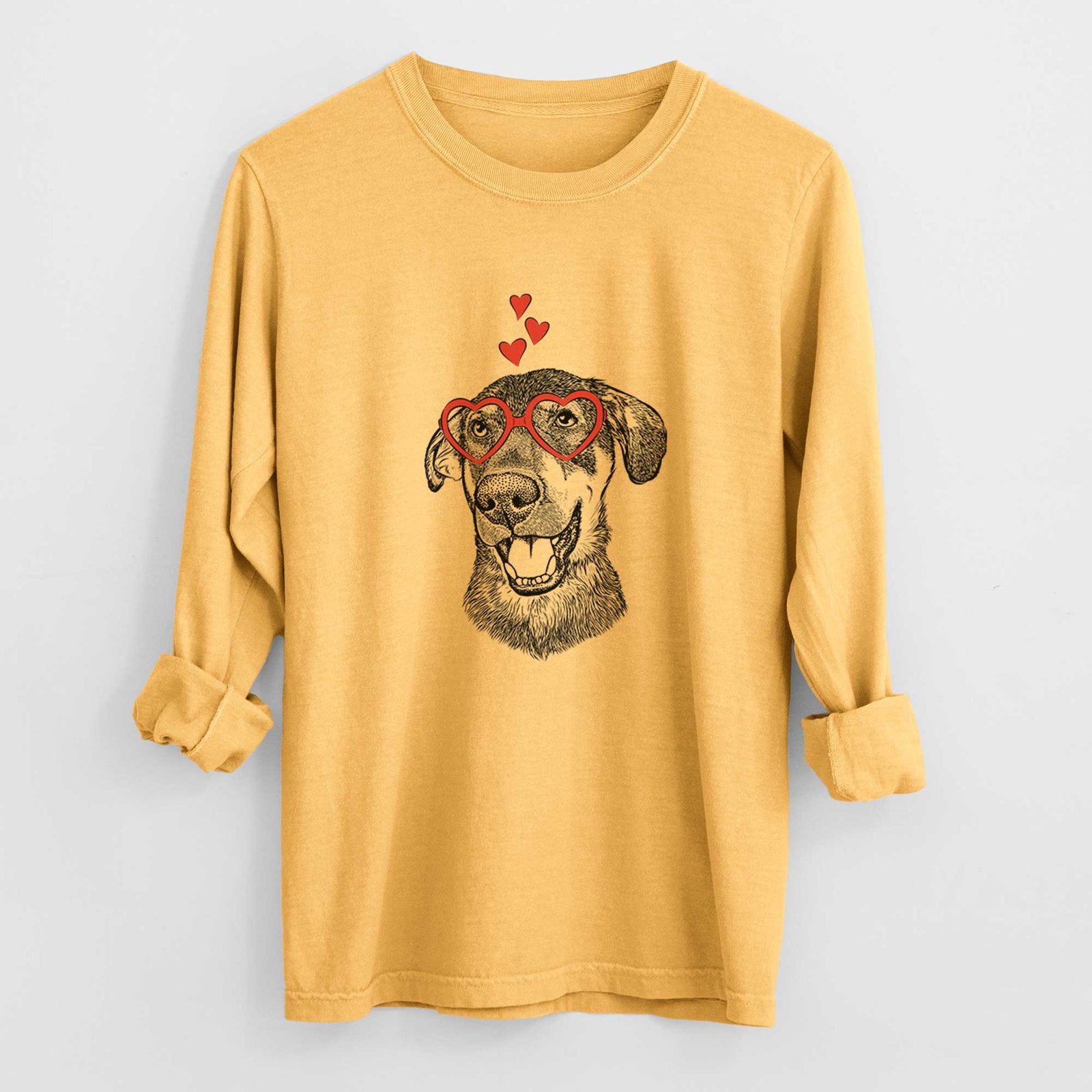 Valentine Jet the Mixed Breed - Heavyweight 100% Cotton Long Sleeve