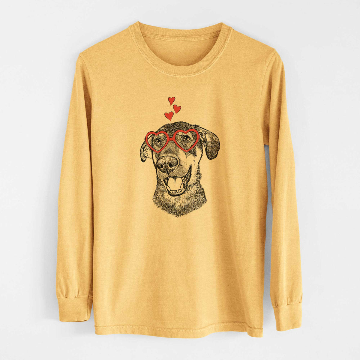 Valentine Jet the Mixed Breed - Heavyweight 100% Cotton Long Sleeve
