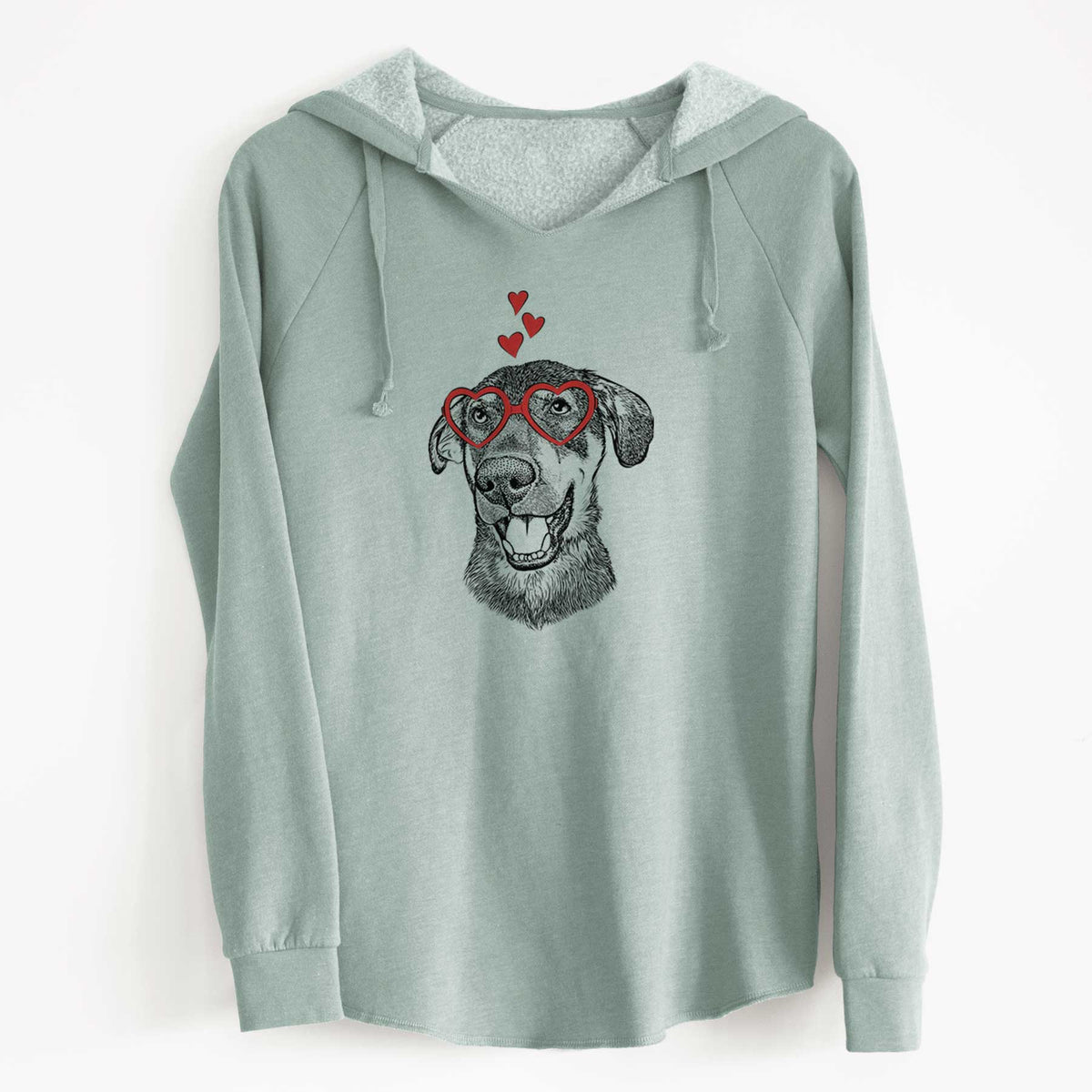 Valentine Jet the Mixed Breed - Cali Wave Hooded Sweatshirt
