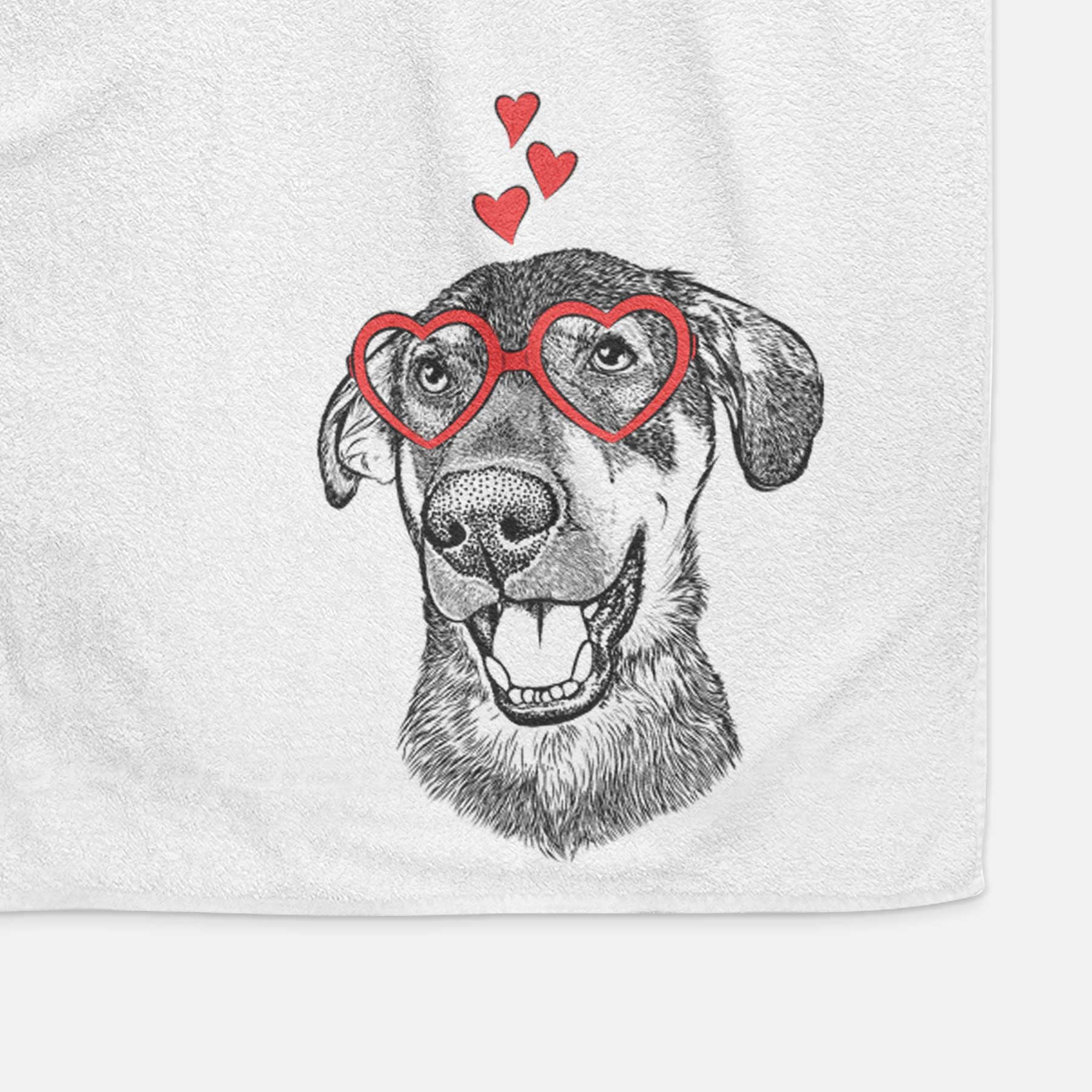 Jet the Mixed Breed Decorative Hand Towel