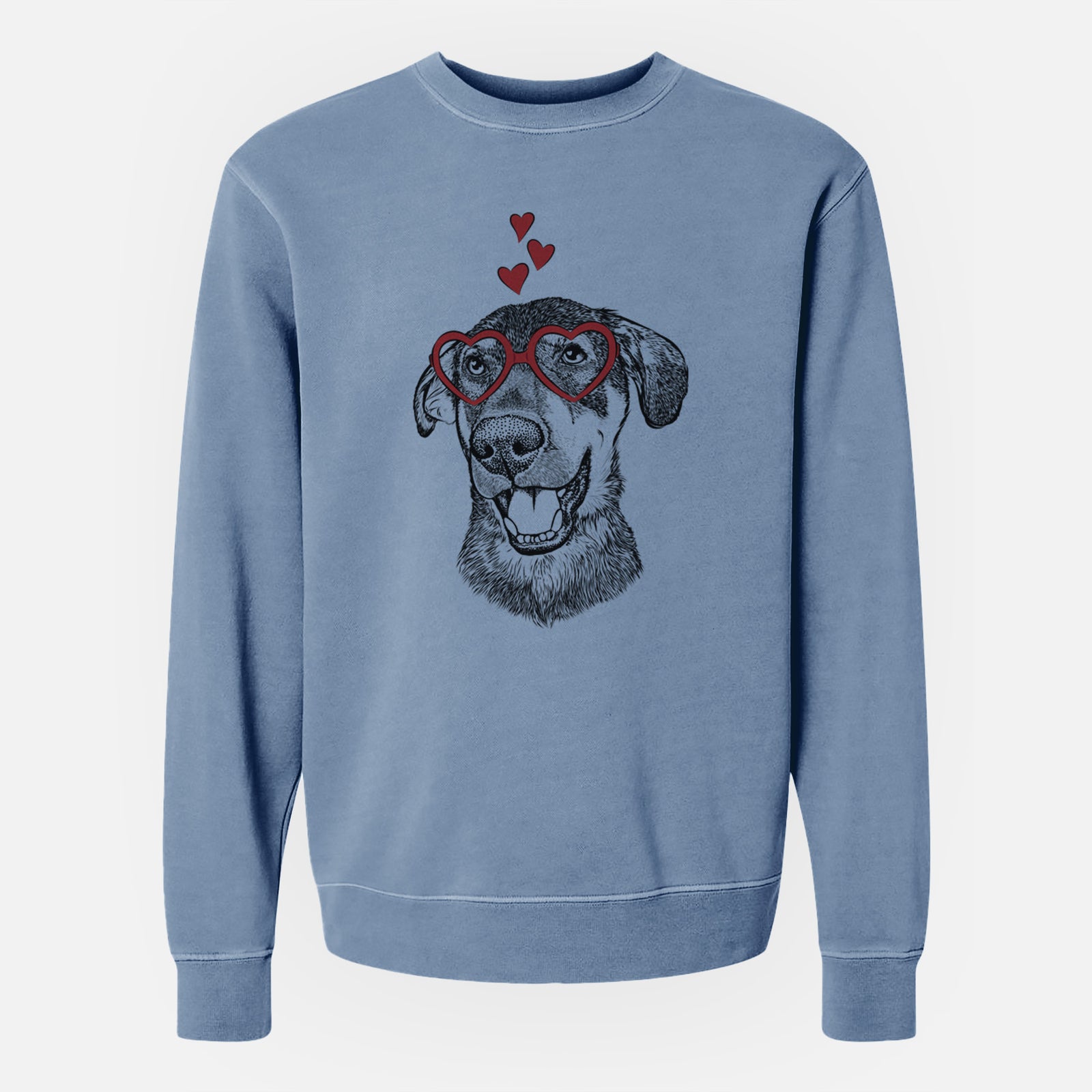 Valentine Jet the Mixed Breed - Unisex Pigment Dyed Crew Sweatshirt