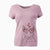 Valentine Jett the Bull Terrier - Women's V-neck Shirt