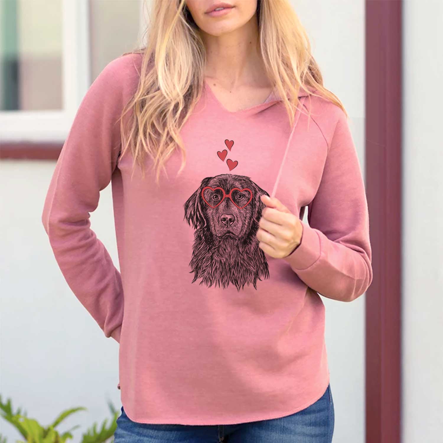 Valentine Jinx the Newfoundland - Cali Wave Hooded Sweatshirt