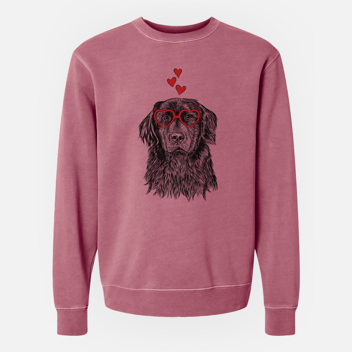 Valentine Jinx the Newfoundland - Unisex Pigment Dyed Crew Sweatshirt