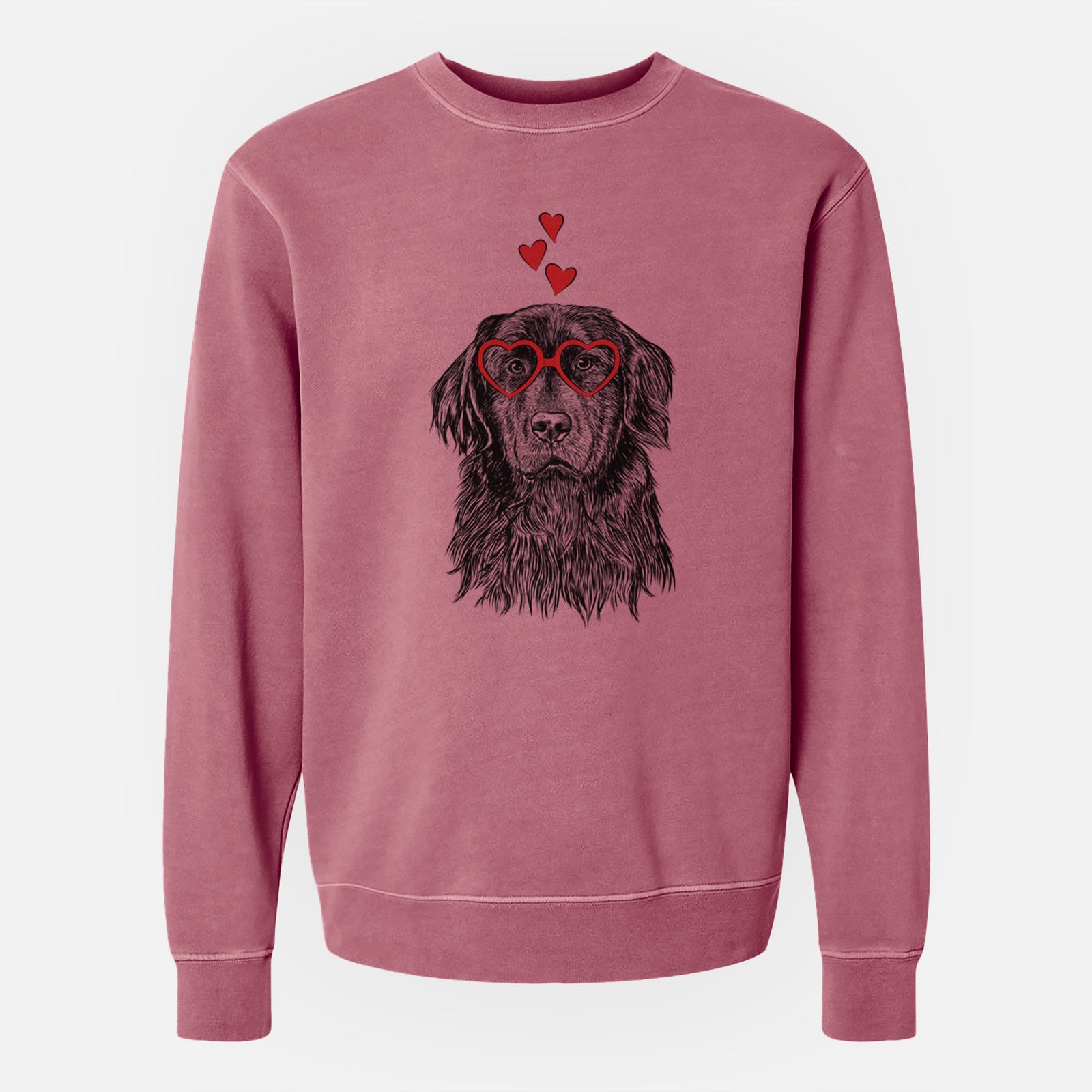 Valentine Jinx the Newfoundland - Unisex Pigment Dyed Crew Sweatshirt