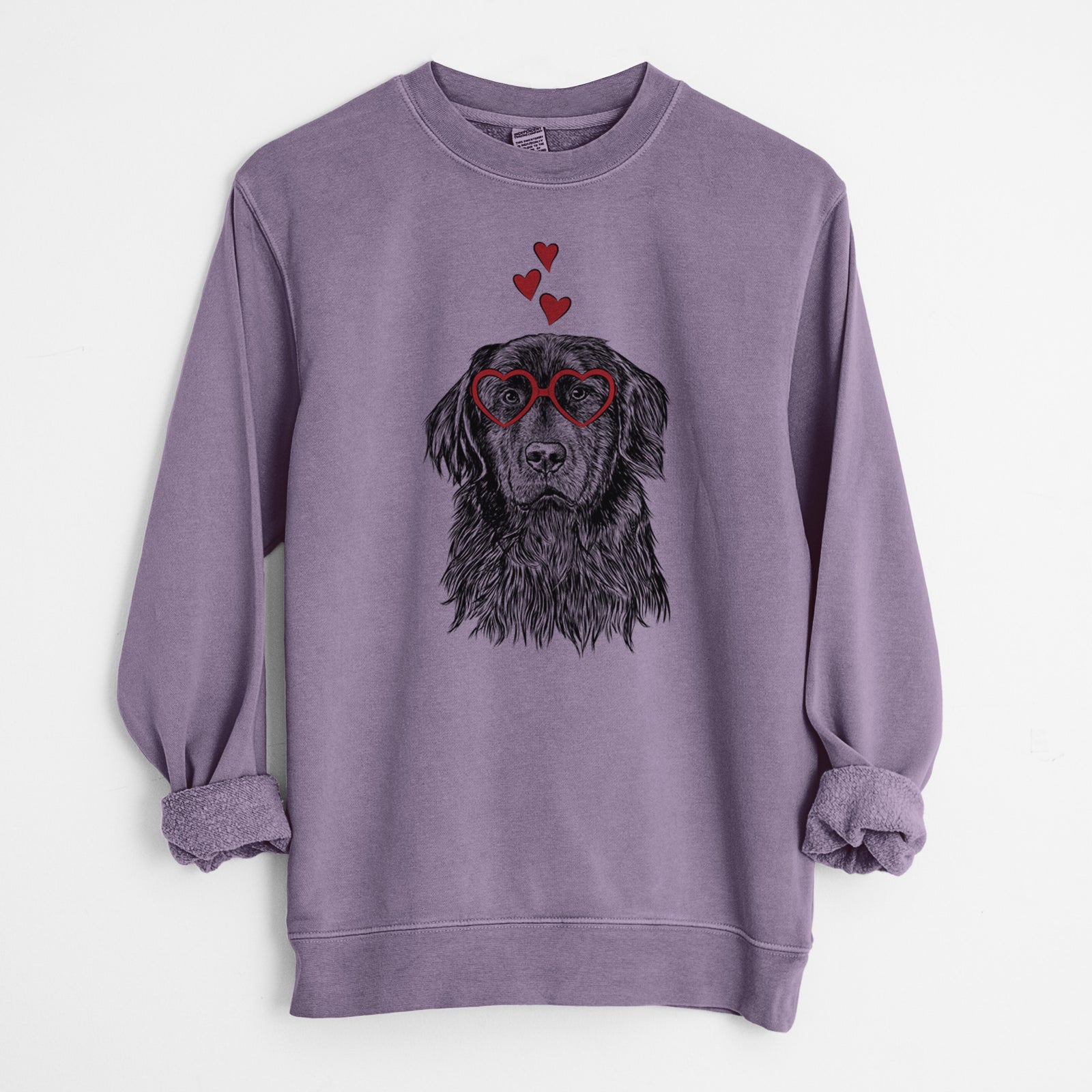 Valentine Jinx the Newfoundland - Unisex Pigment Dyed Crew Sweatshirt