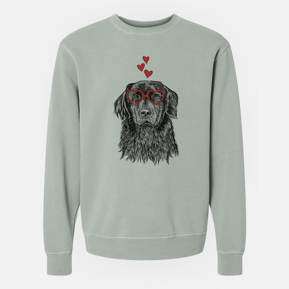 Valentine Jinx the Newfoundland - Unisex Pigment Dyed Crew Sweatshirt