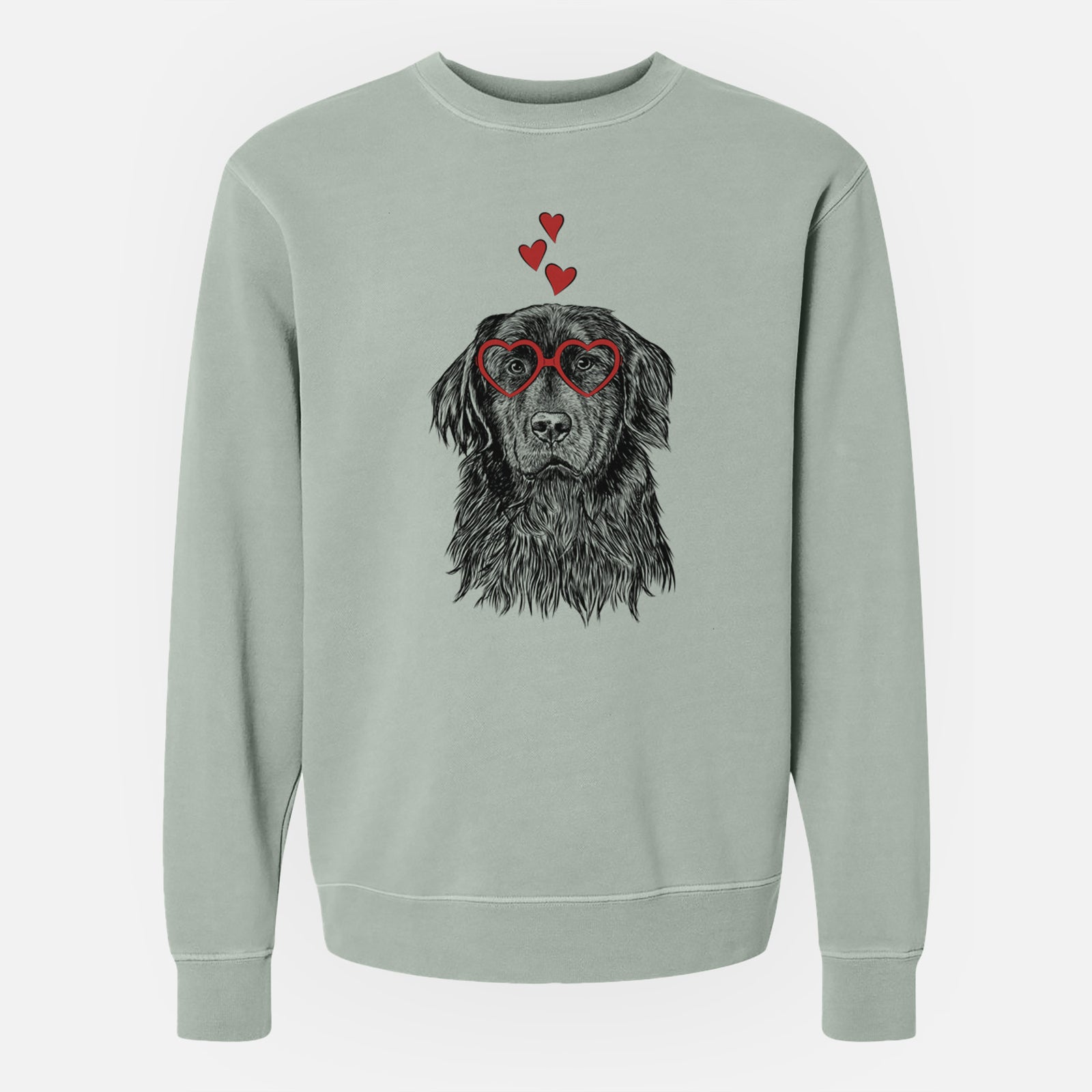 Valentine Jinx the Newfoundland - Unisex Pigment Dyed Crew Sweatshirt