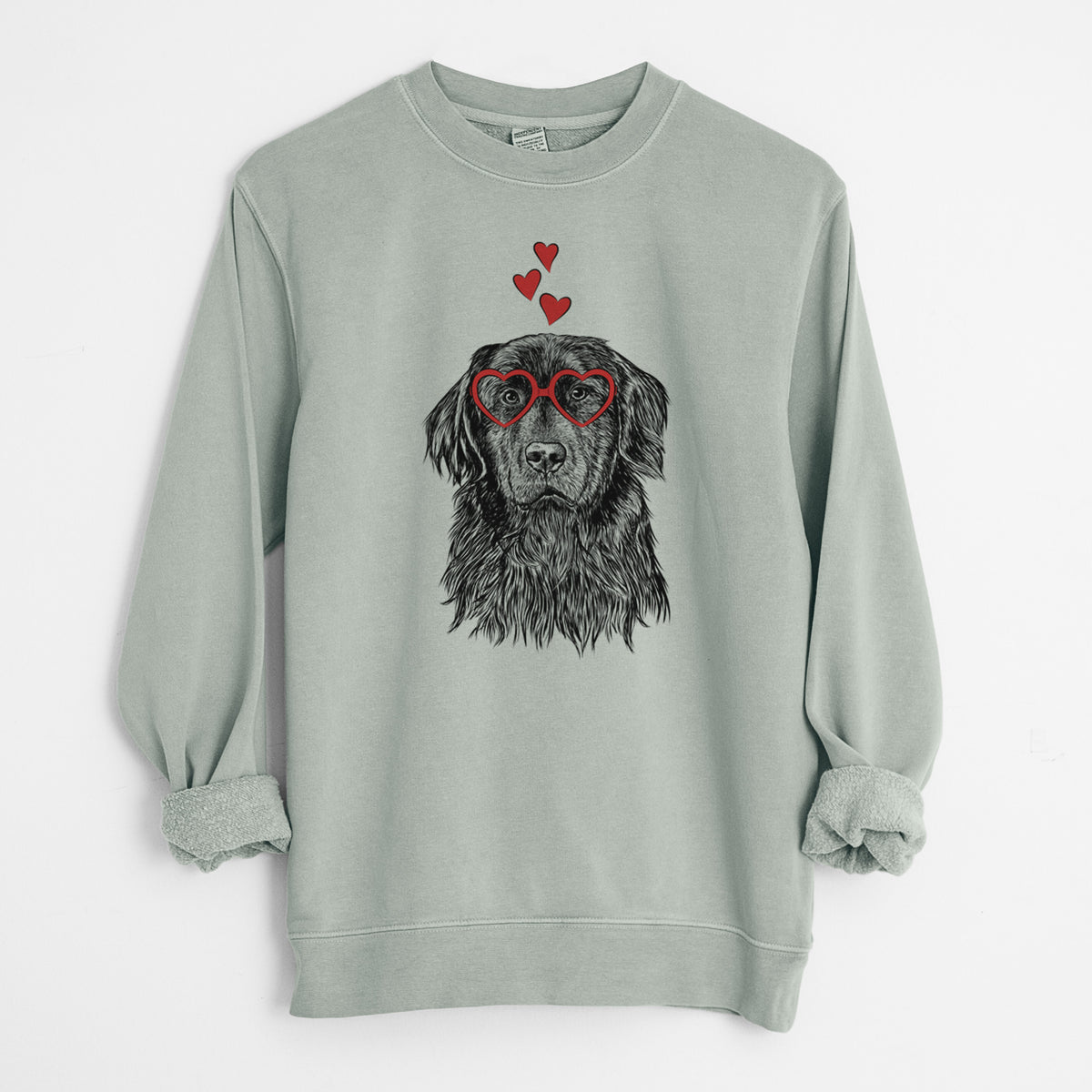 Valentine Jinx the Newfoundland - Unisex Pigment Dyed Crew Sweatshirt