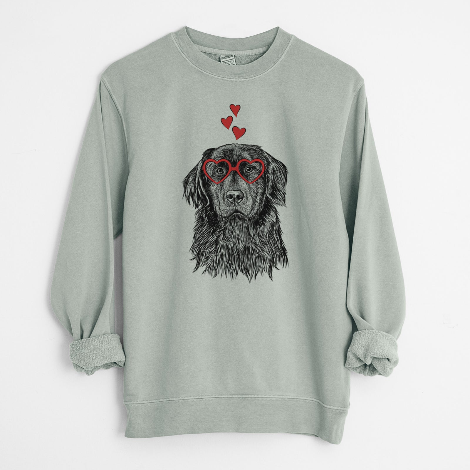 Valentine Jinx the Newfoundland - Unisex Pigment Dyed Crew Sweatshirt