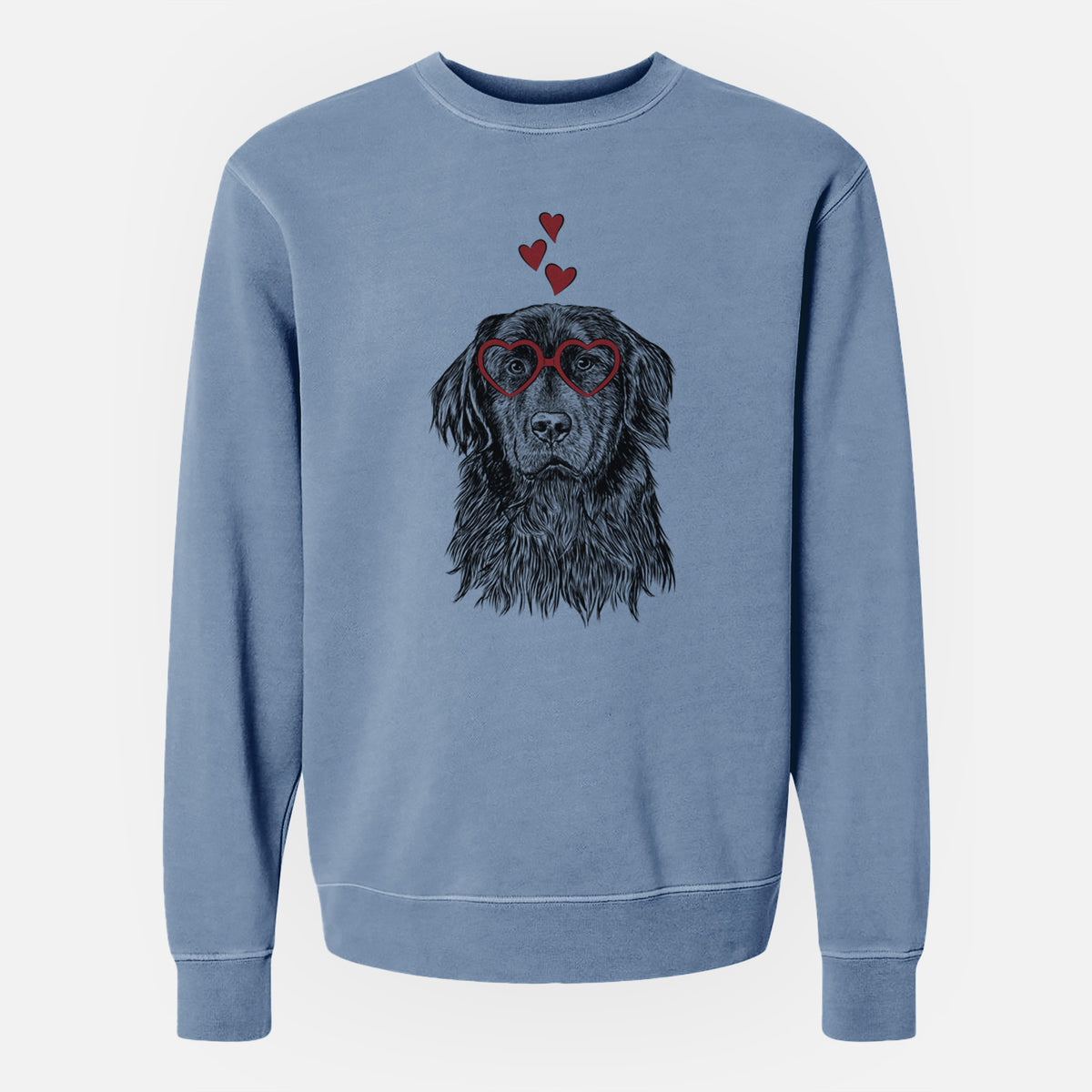 Valentine Jinx the Newfoundland - Unisex Pigment Dyed Crew Sweatshirt