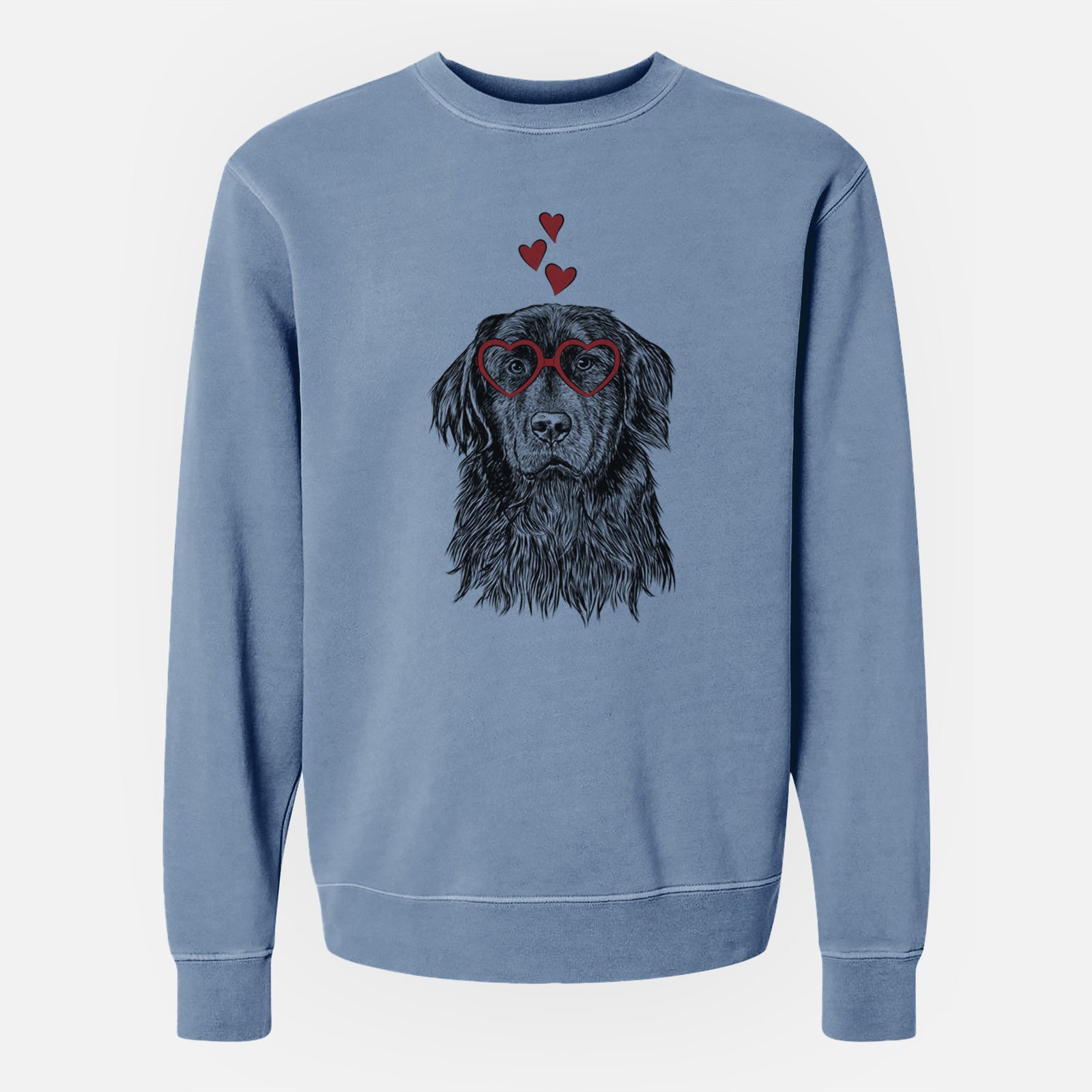 Valentine Jinx the Newfoundland - Unisex Pigment Dyed Crew Sweatshirt