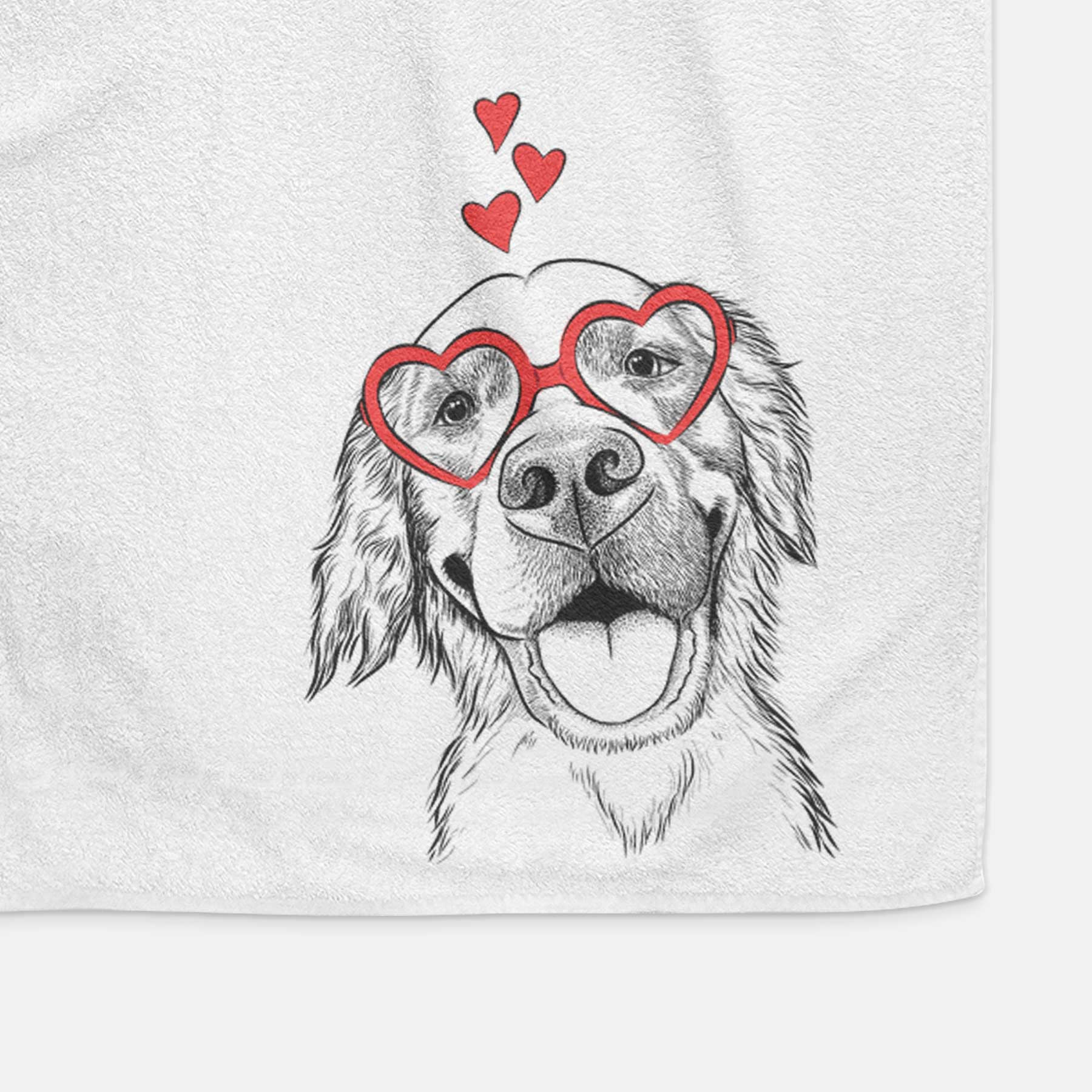 Jordy the Golden Retriever Decorative Hand Towel