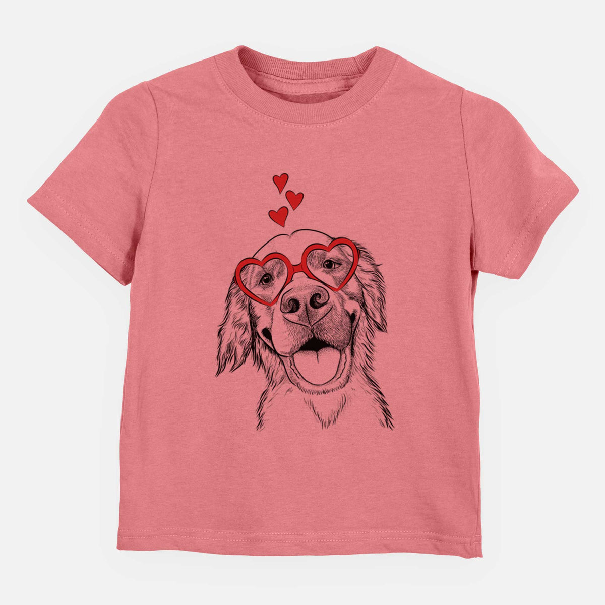 Valentine Jordy the Golden Retriever - Kids/Youth/Toddler Shirt