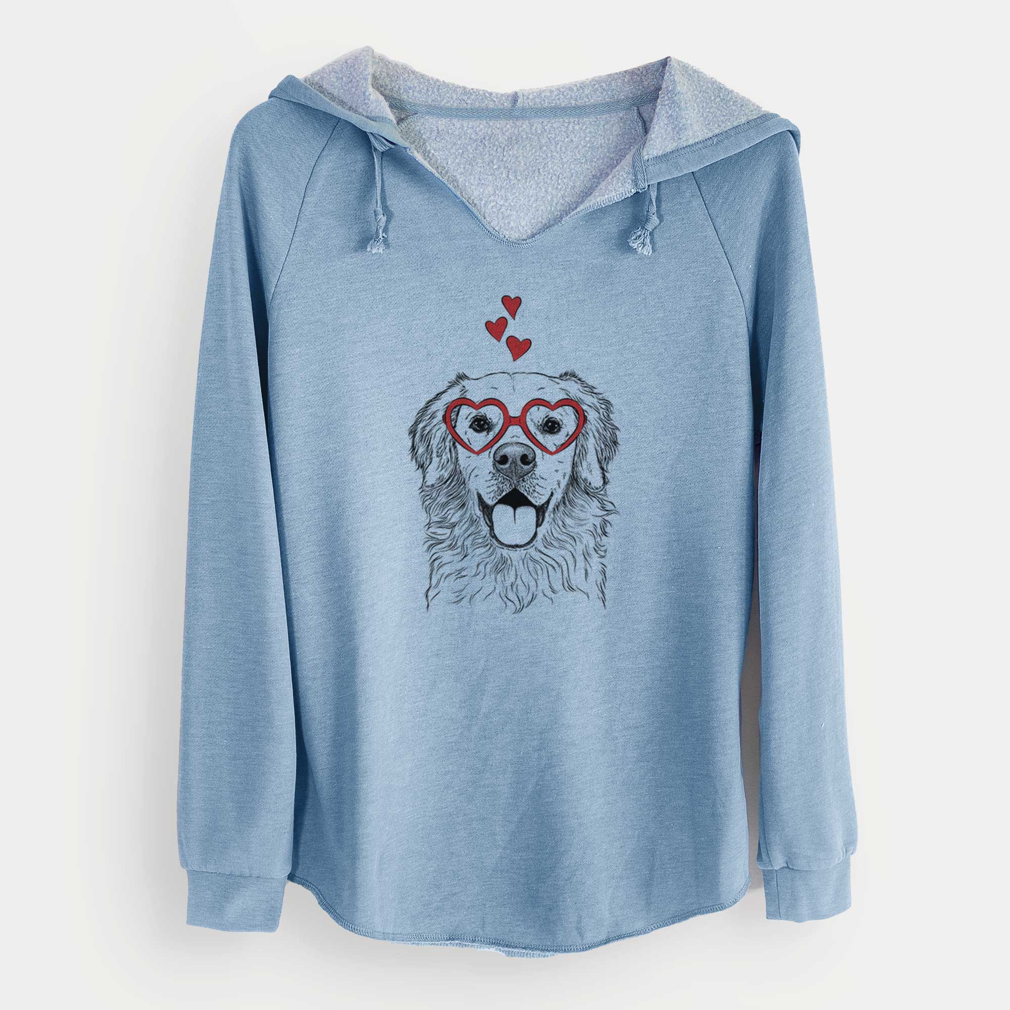 Valentine Juniper the Golden Retriever - Cali Wave Hooded Sweatshirt