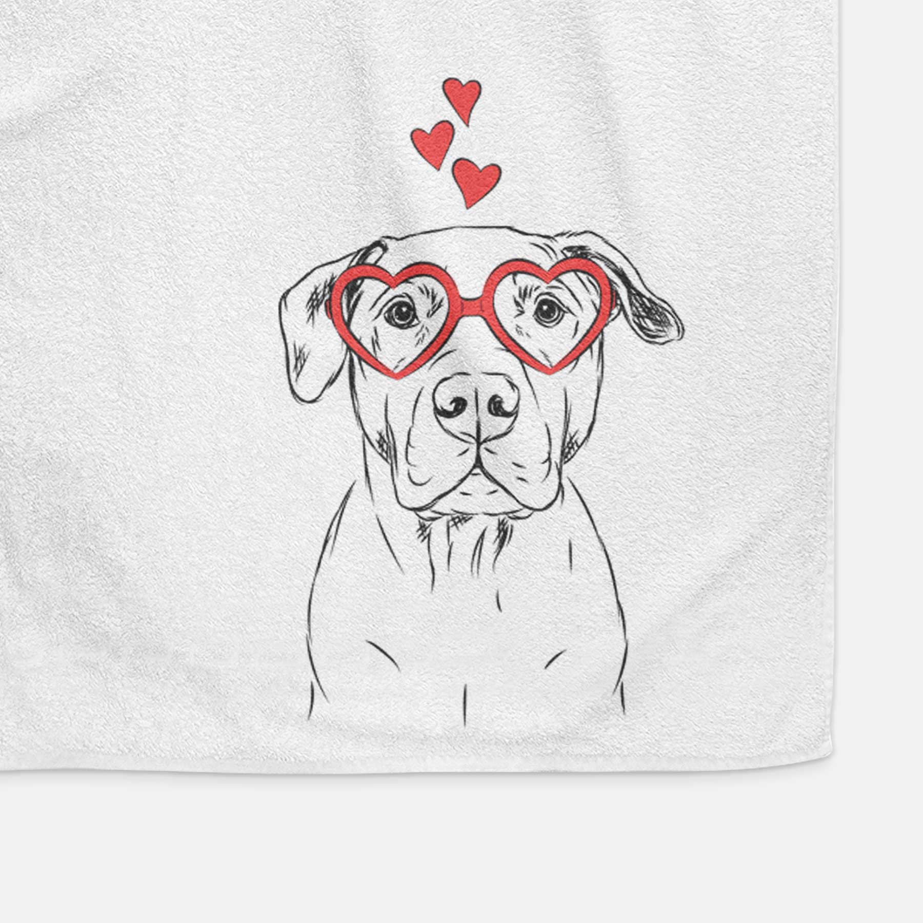 Kadin the Pitbull Decorative Hand Towel