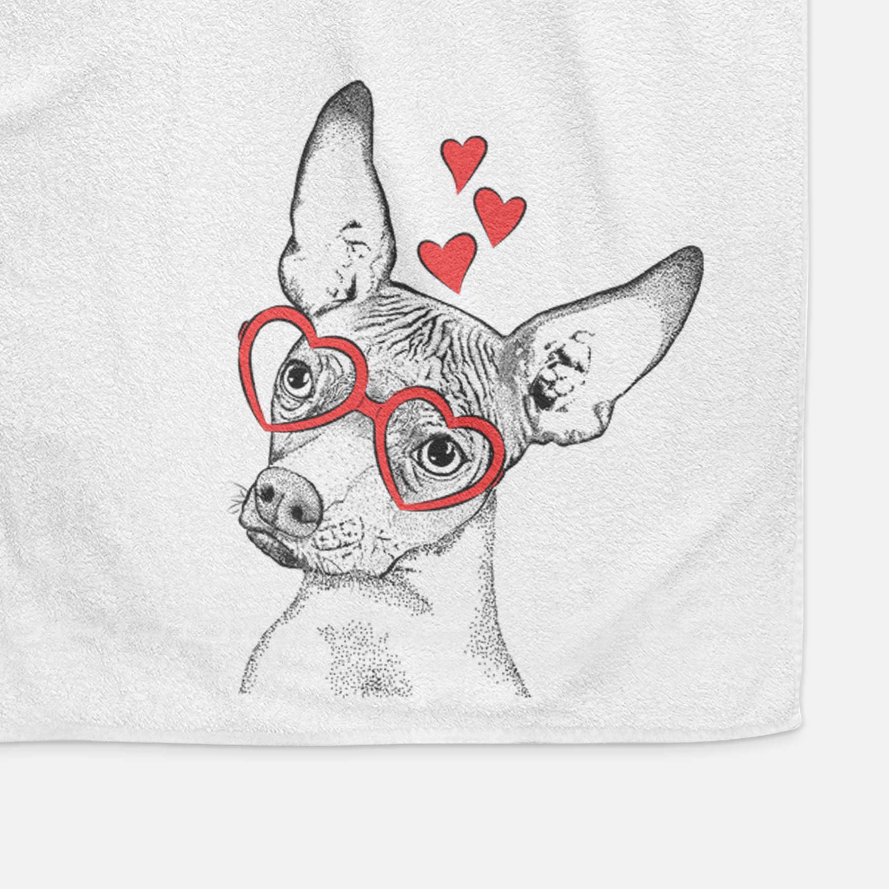 Kahlo the Xoloitzcuintli Decorative Hand Towel