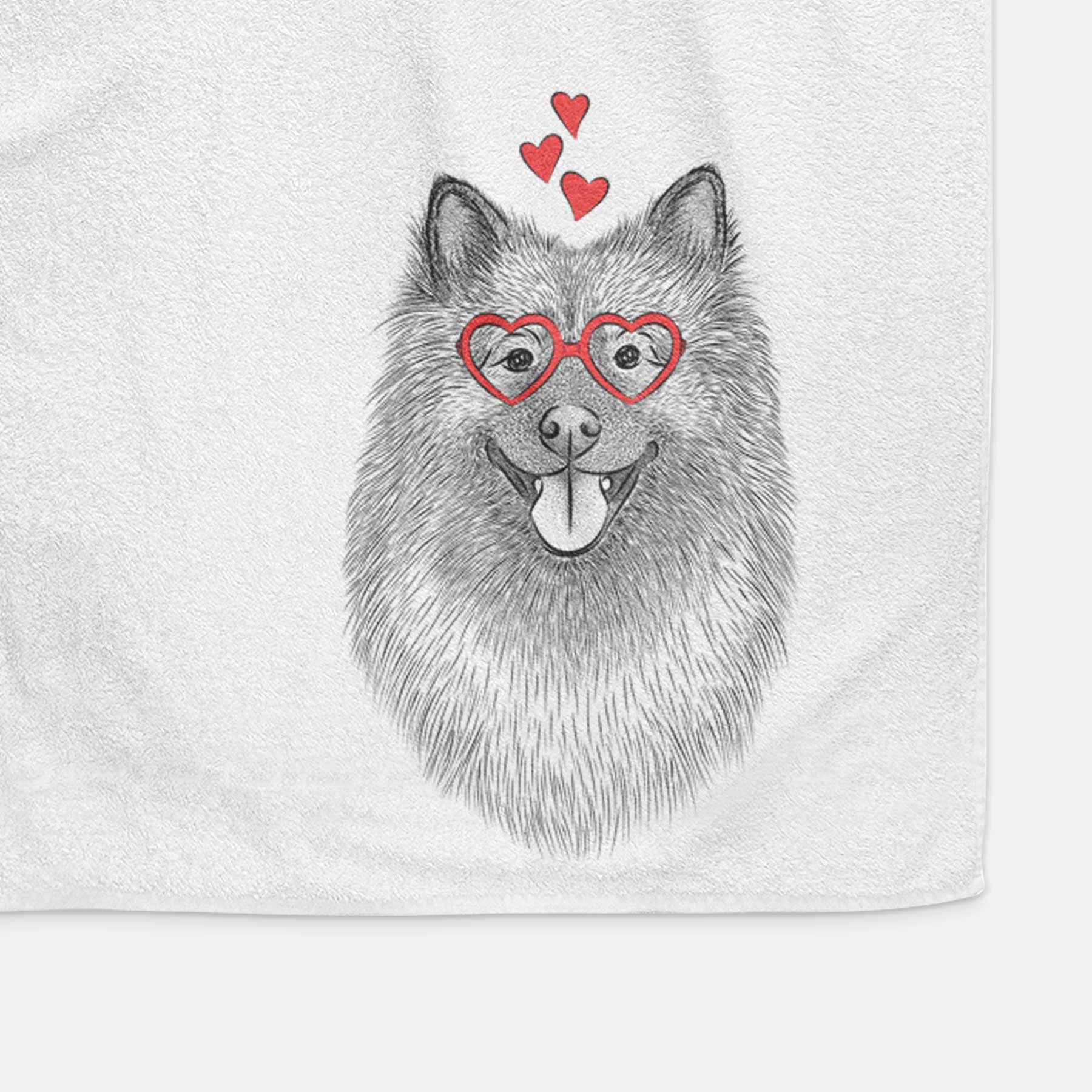 Kai the Keeshond Decorative Hand Towel