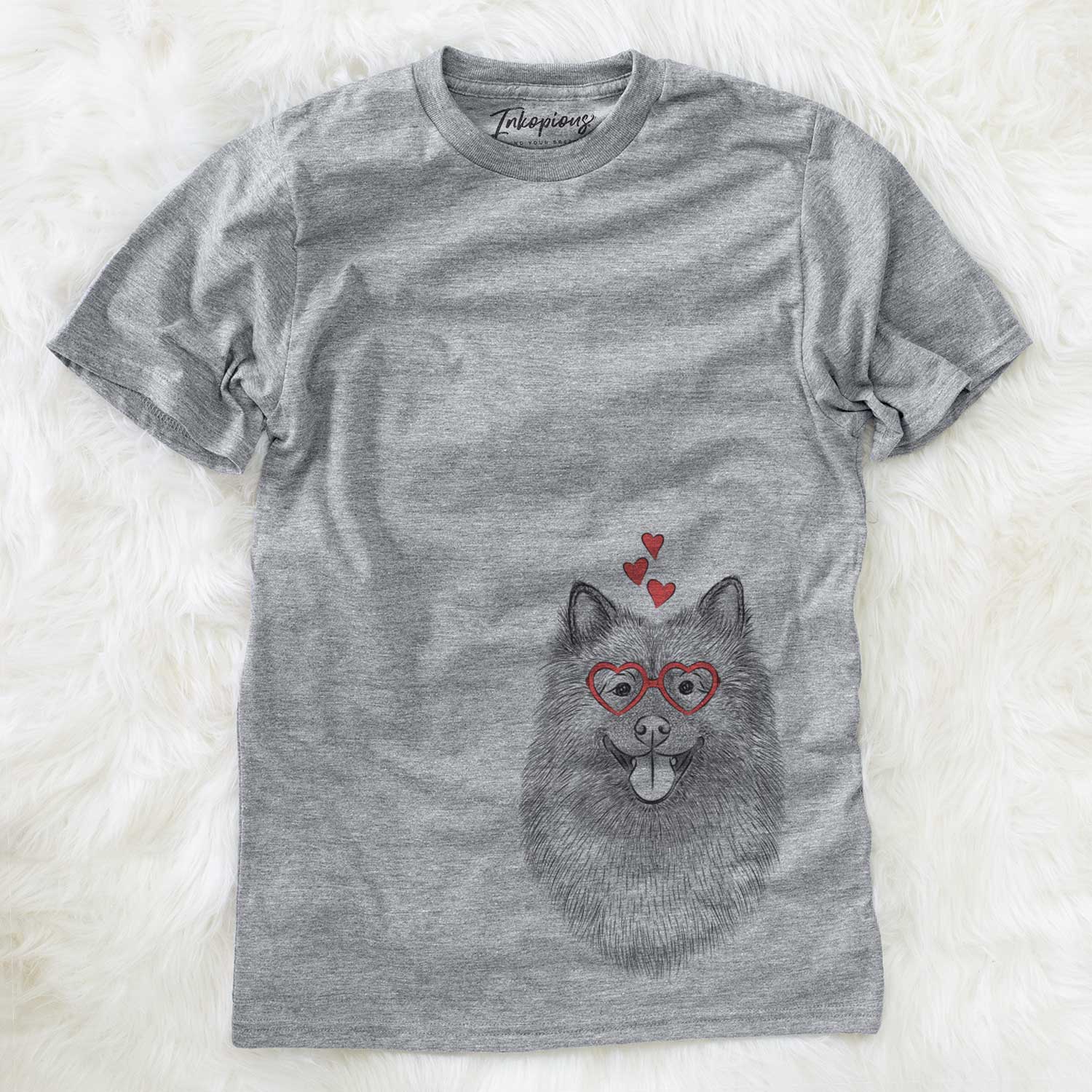 Valentine Kai the Keeshond - Unisex Crewneck