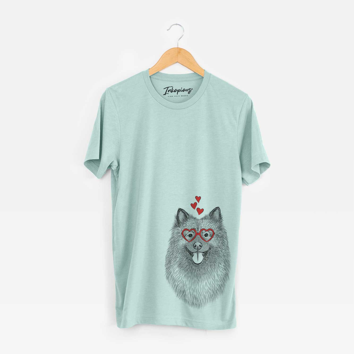 Valentine Kai the Keeshond - Unisex Crewneck