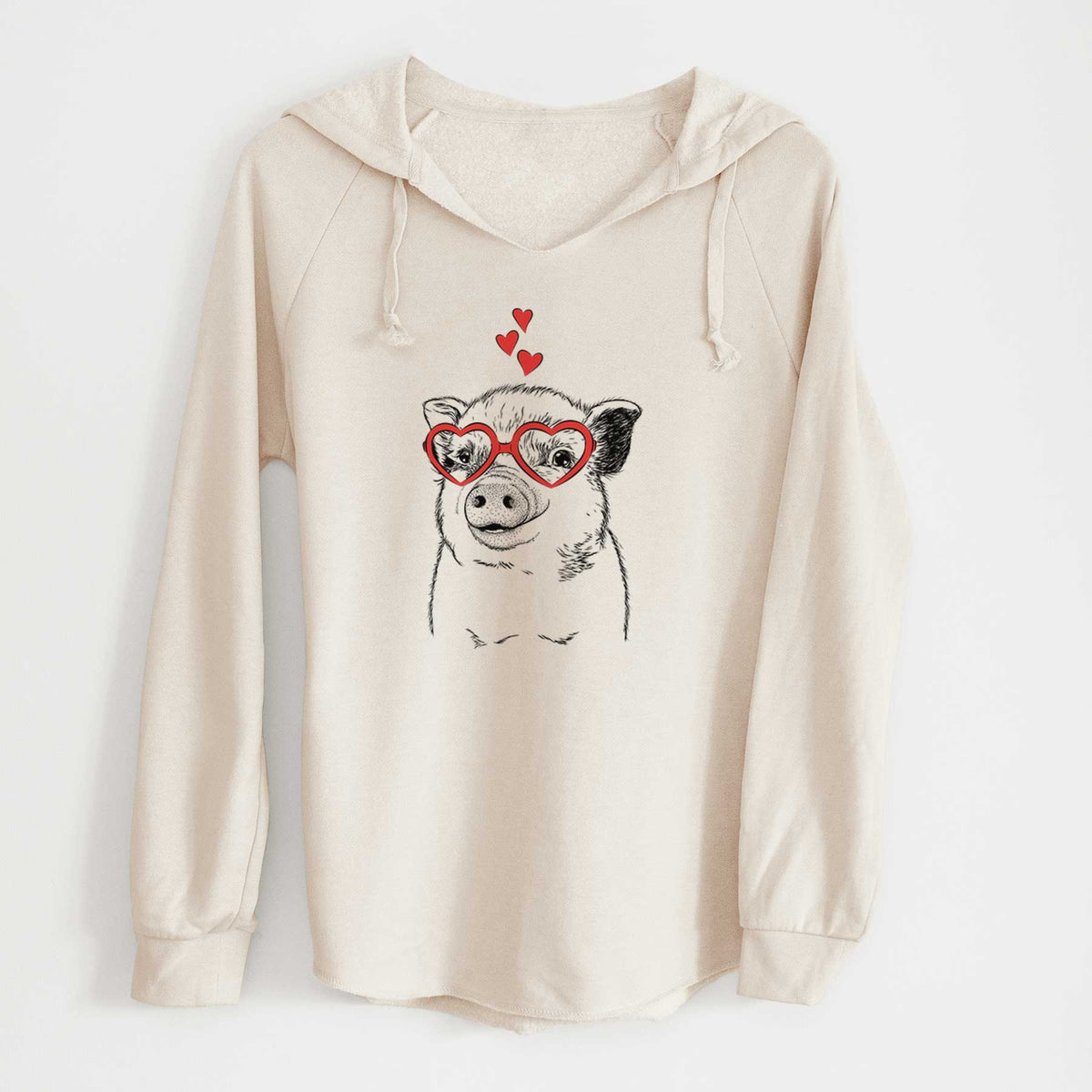 Valentine Kevin the Spotted Pig - Cali Wave Hooded Sweatshirt