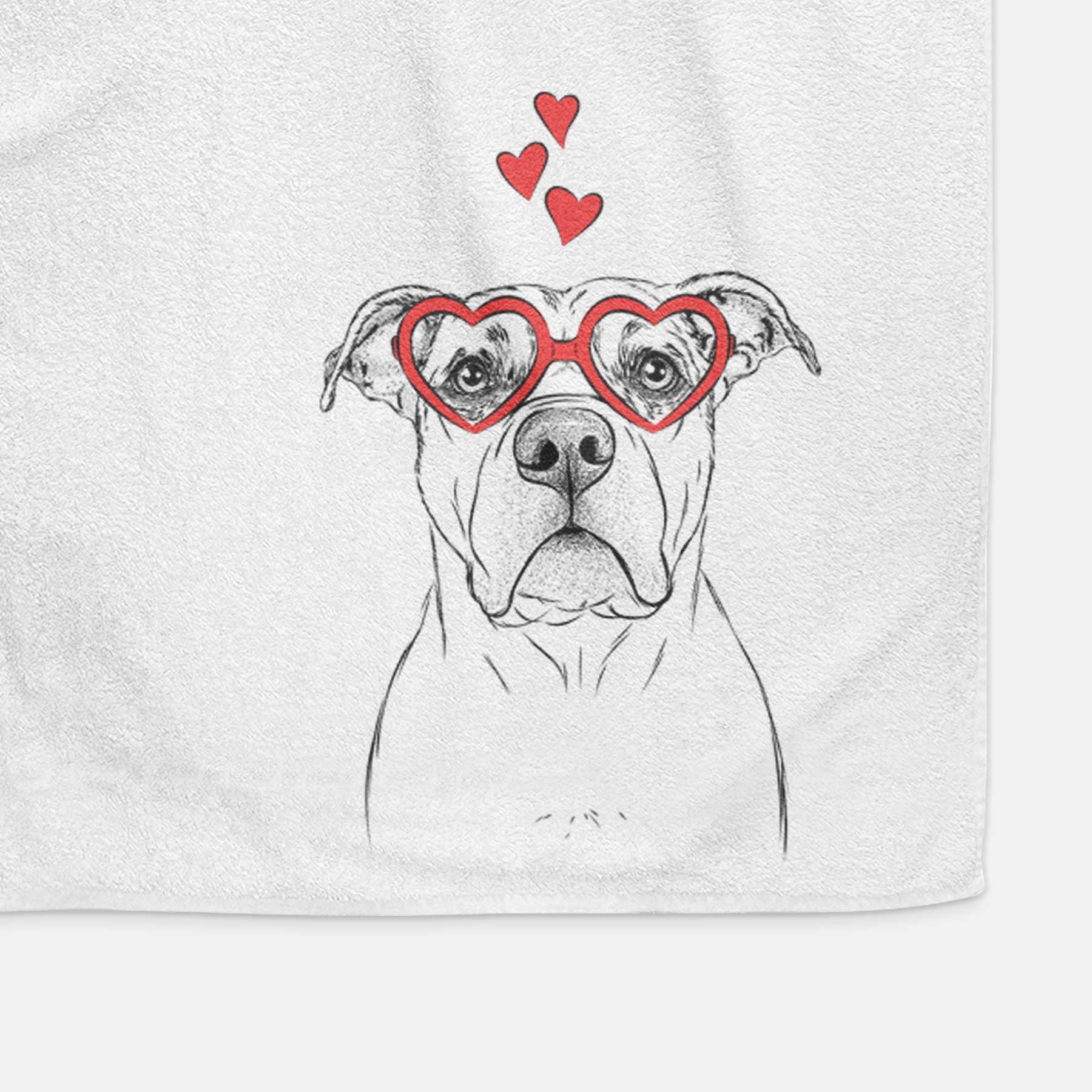 KiaOra the Pitbull Mix Decorative Hand Towel