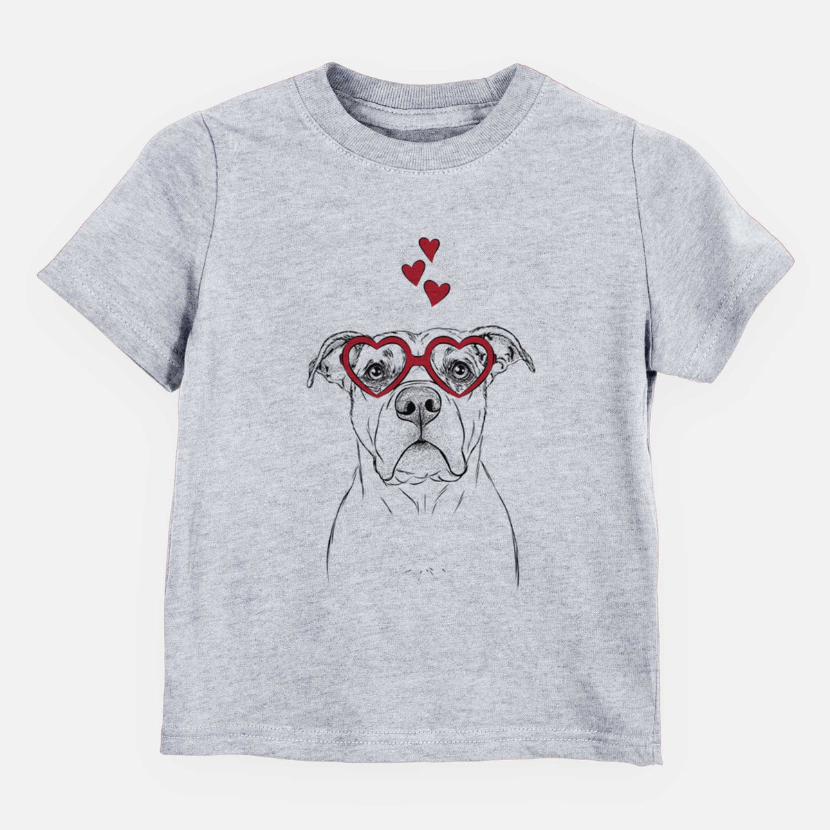 Valentine KiaOra the Pitbull Mix - Kids/Youth/Toddler Shirt