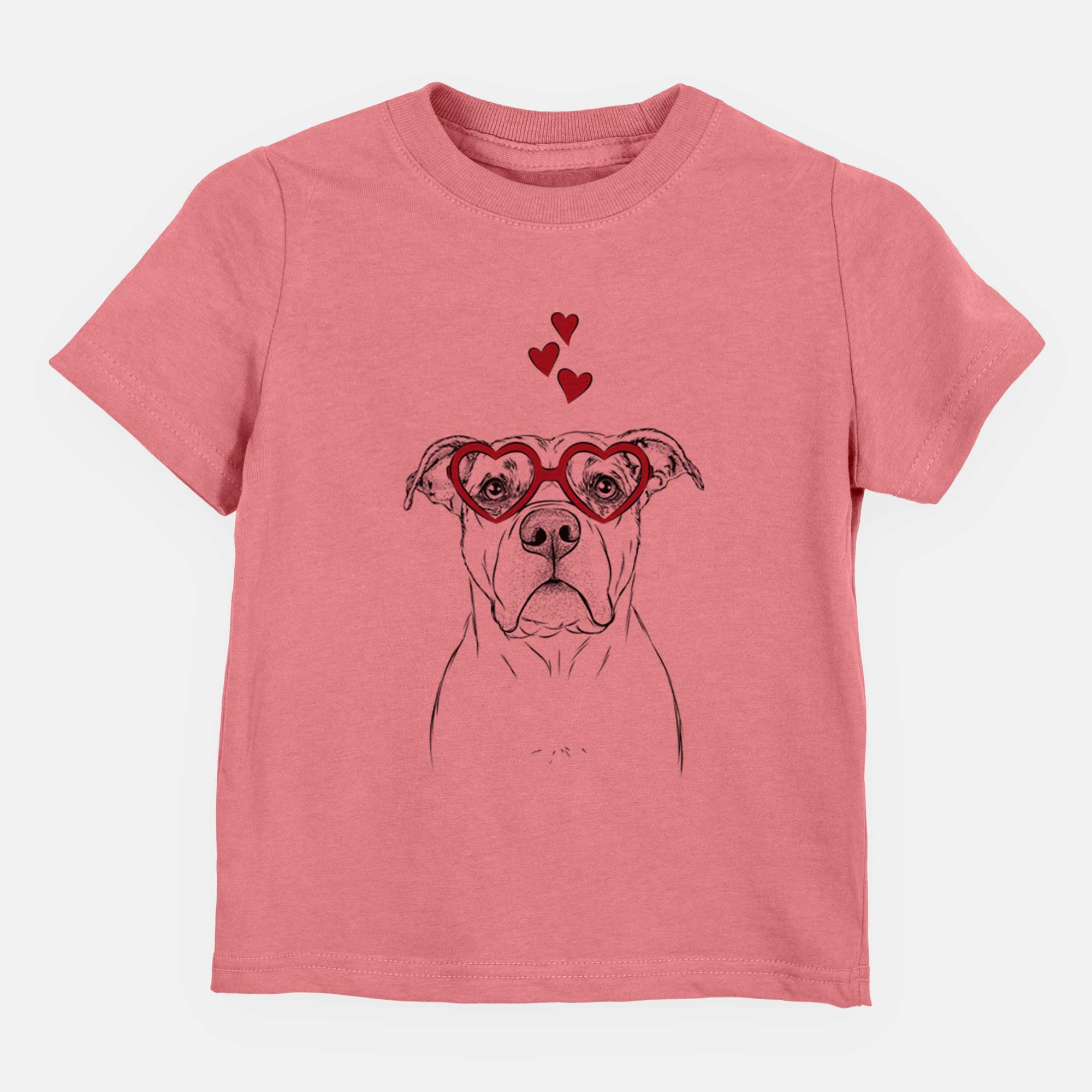 Valentine KiaOra the Pitbull Mix - Kids/Youth/Toddler Shirt