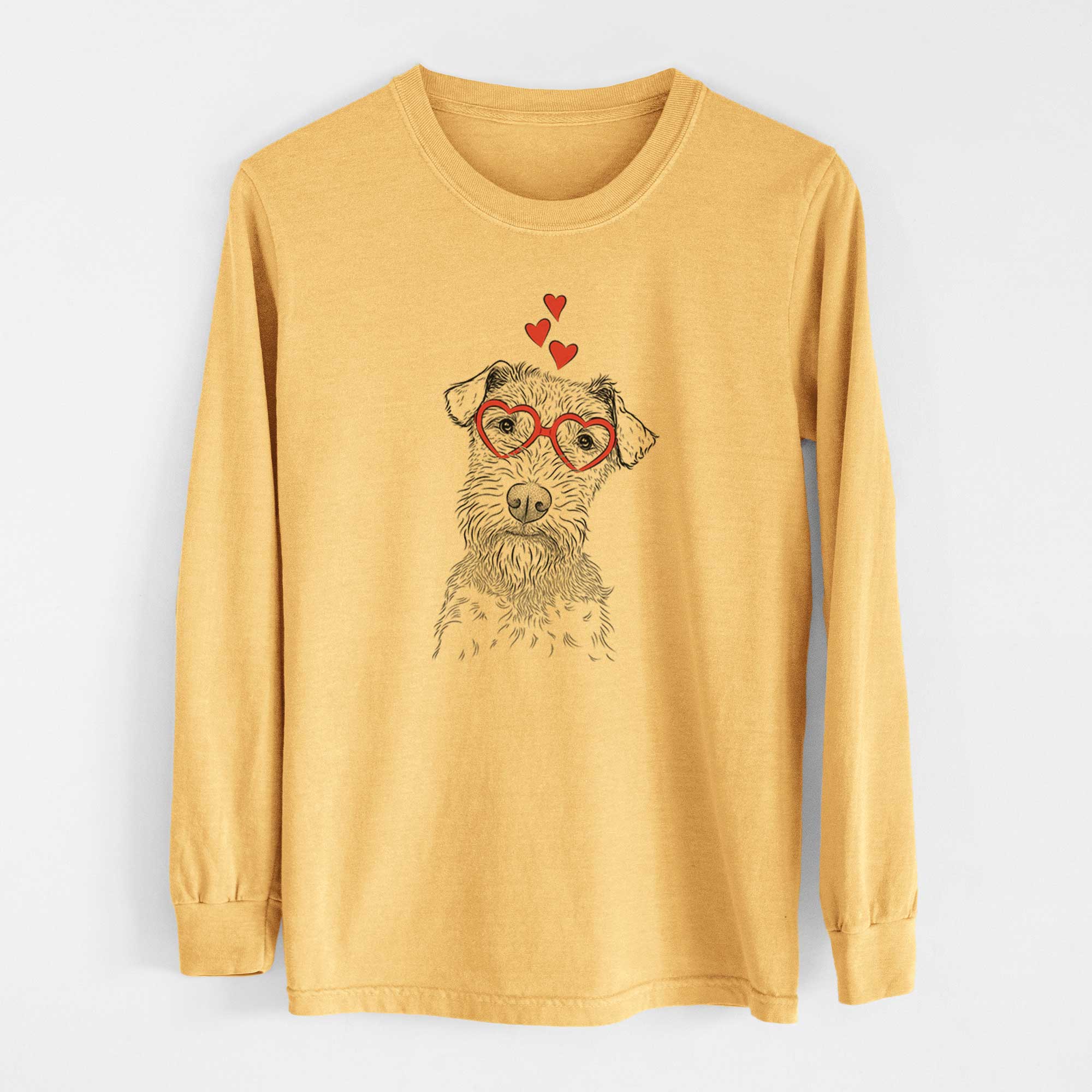Valentine Kiara the Welsh Terrier - Heavyweight 100% Cotton Long Sleeve
